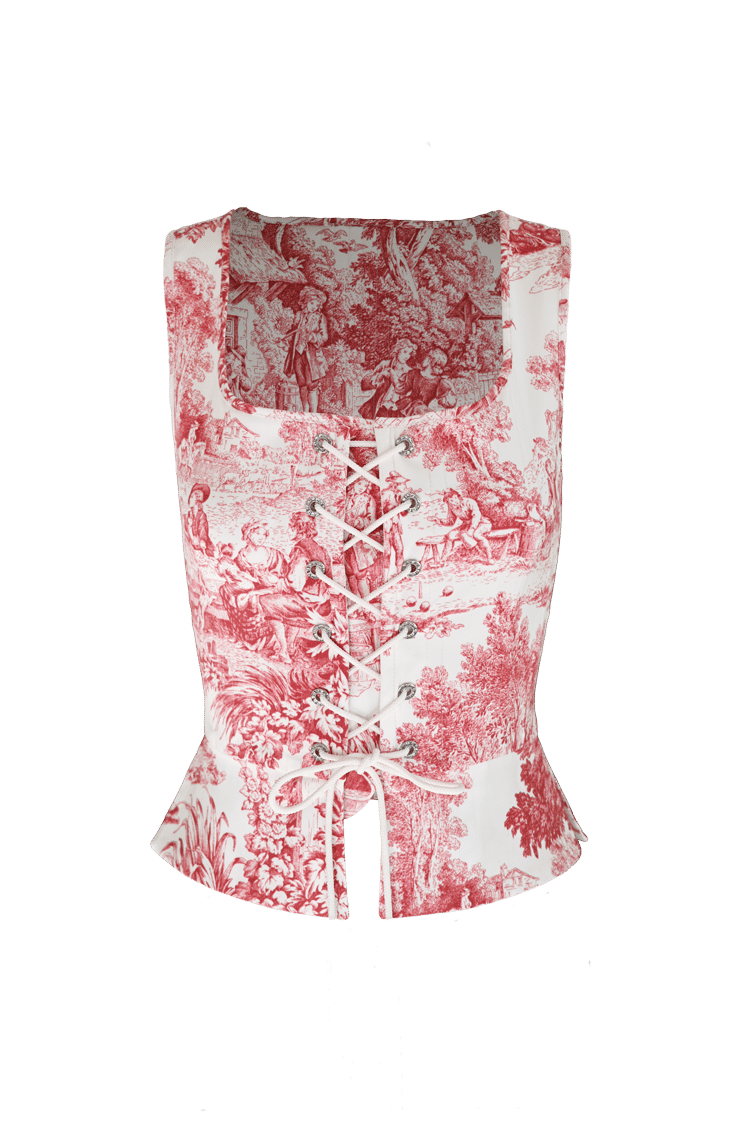 JOUY PEPLUM CORSET made by Alice Pons Milano