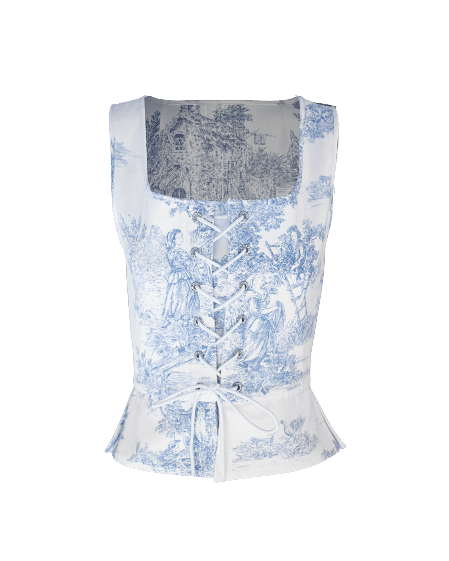 JOUY PEPLUM CORSET made by Alice Pons Milano