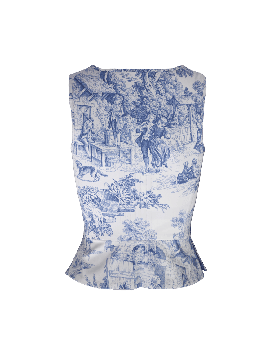 JOUY PEPLUM CORSET made by Alice Pons Milano