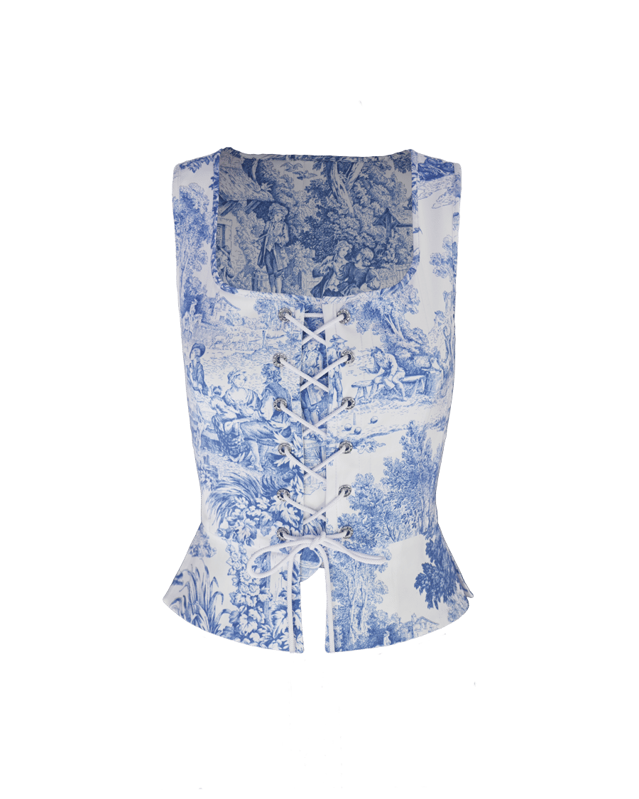 JOUY PEPLUM CORSET made by Alice Pons Milano