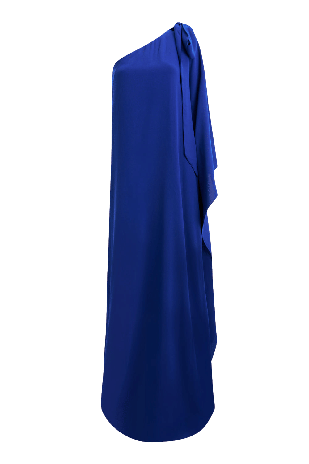 Lia Crepe Navy Blue One Shoulder Maxi Dress made by Lora Istanbul