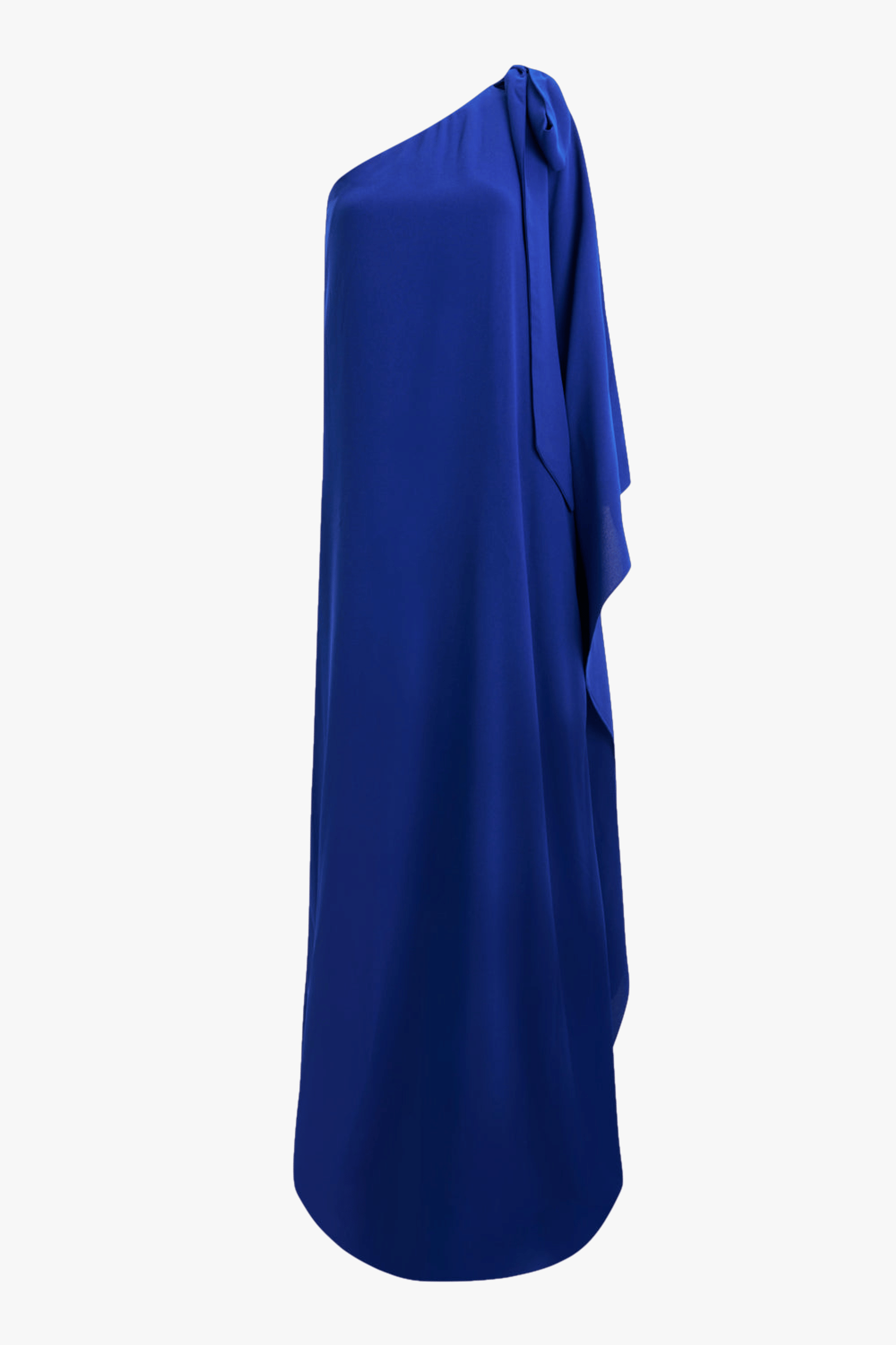 Lia Crepe Navy Blue One Shoulder Maxi Dress made by Lora Istanbul