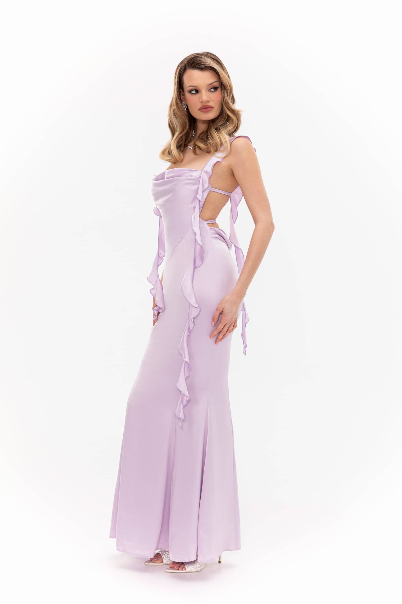 Caroline Dress (Purple) made by Nana Jacqueline