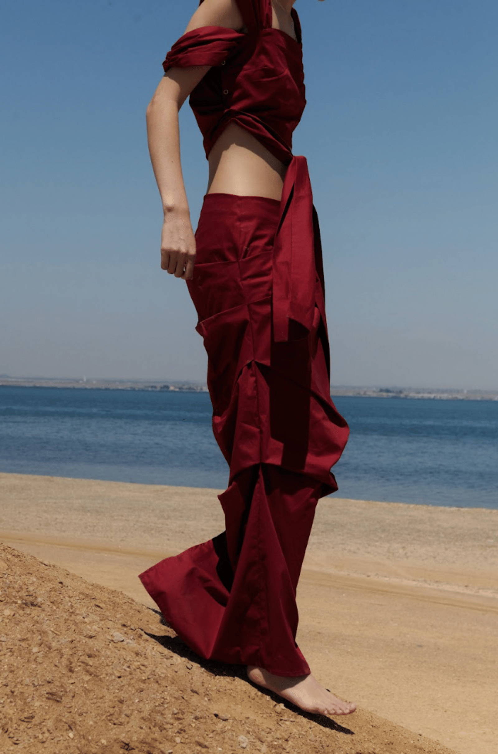 Alba Skirt - Red in Red made by Peregrina