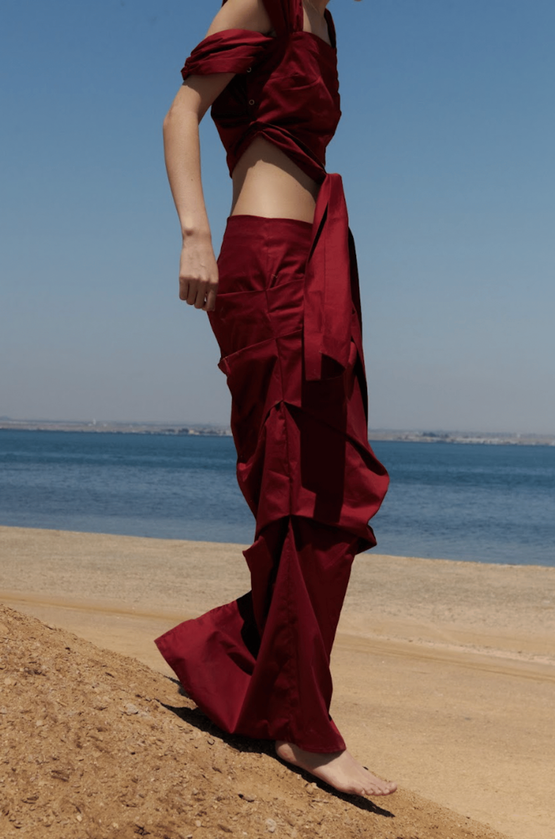 Alba Skirt - Red in Red made by Peregrina