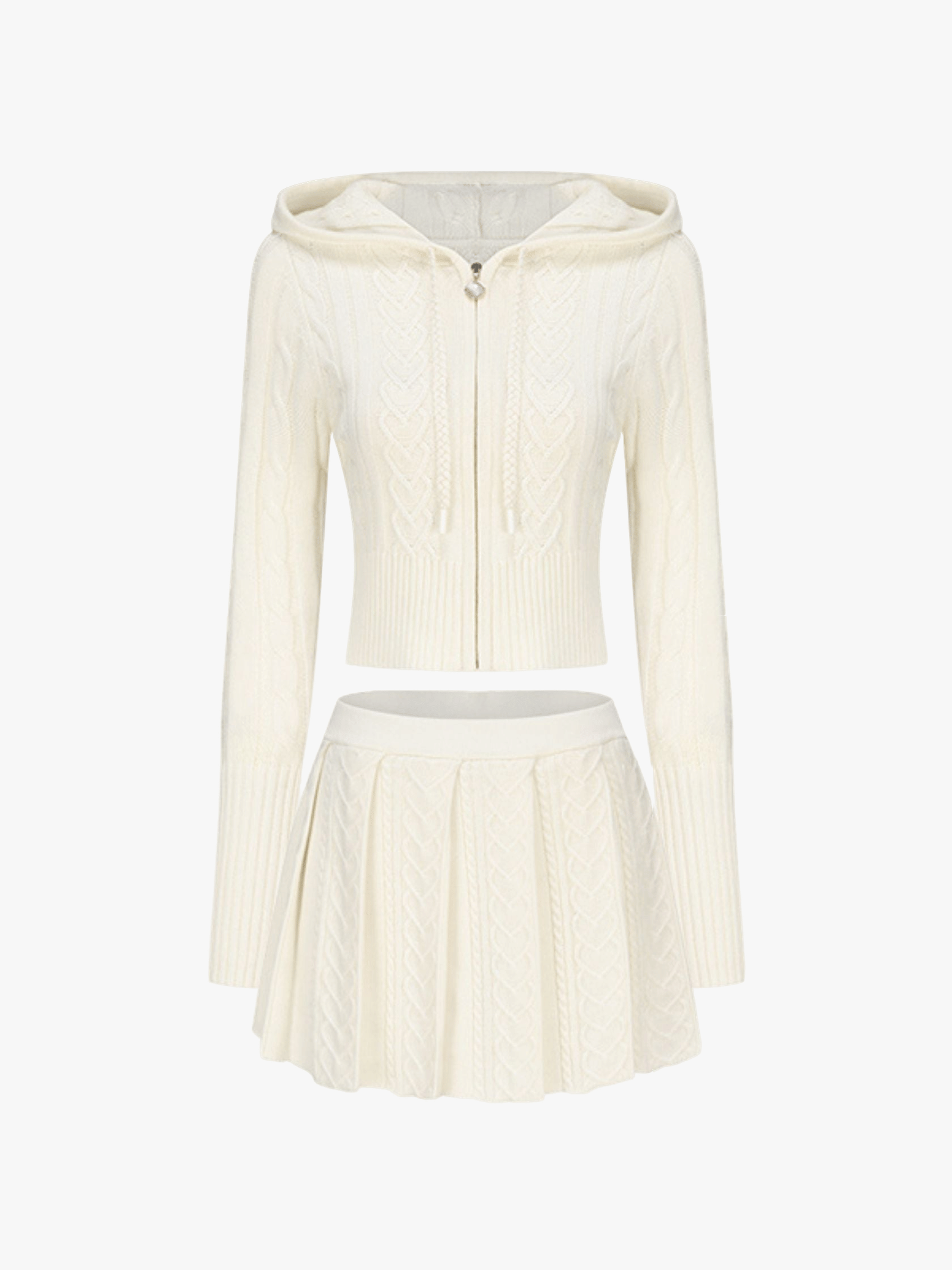 Jailina Knit Set (White) made by Nana Jacqueline