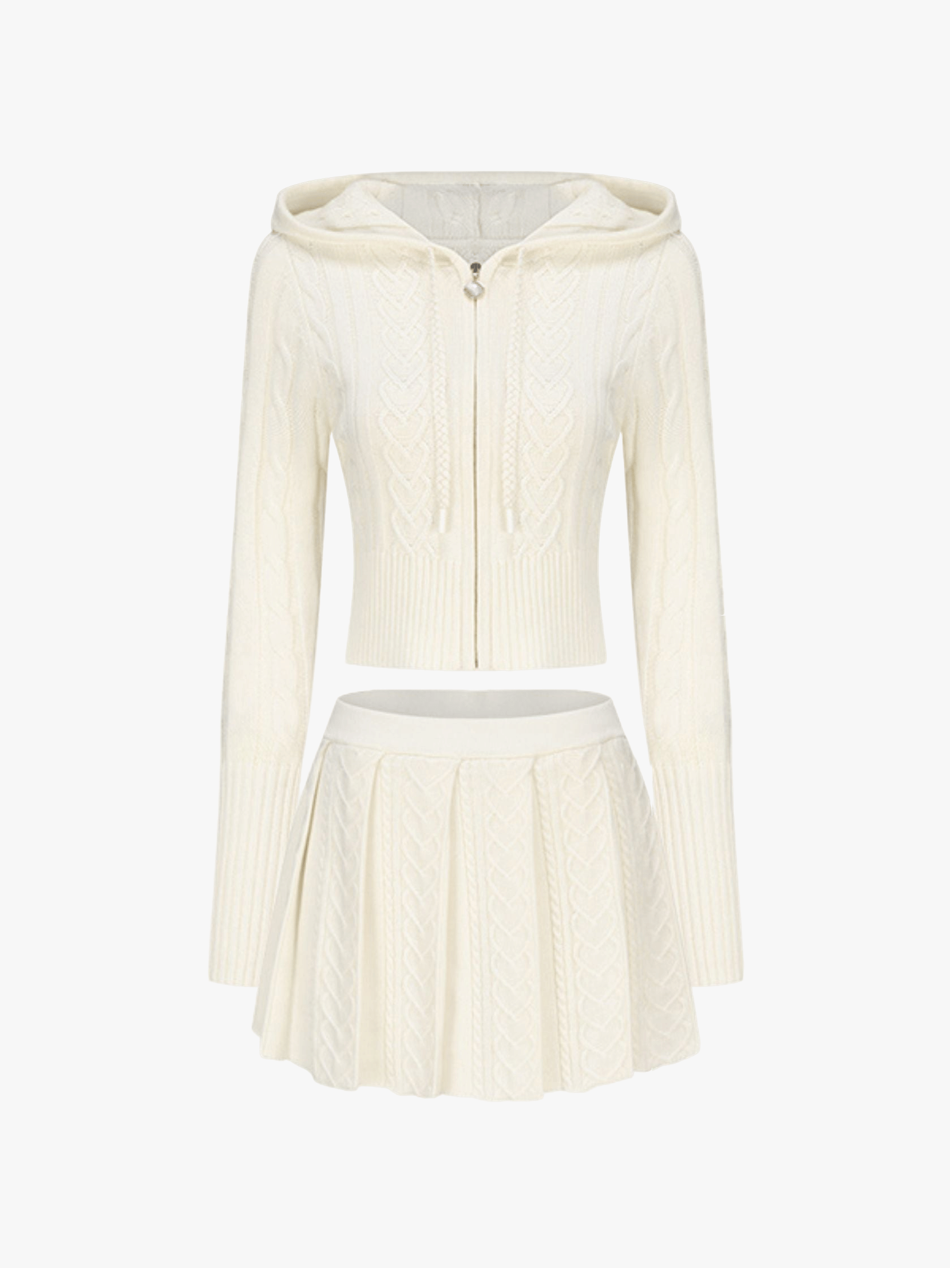 Jailina Knit Set (White) made by Nana Jacqueline