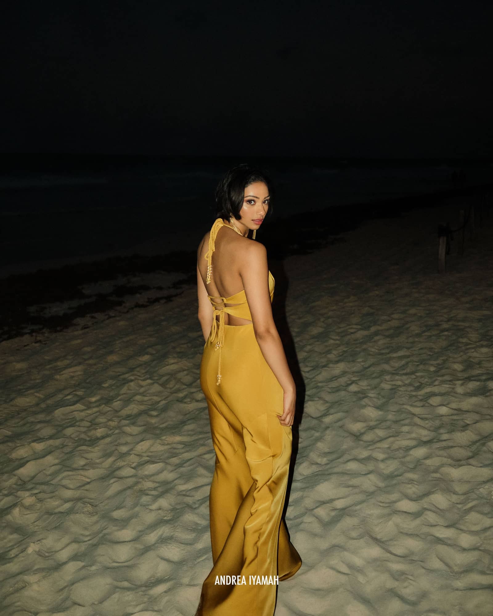 TIRO DRESS - MUSTARD made by Andrea Iyamah