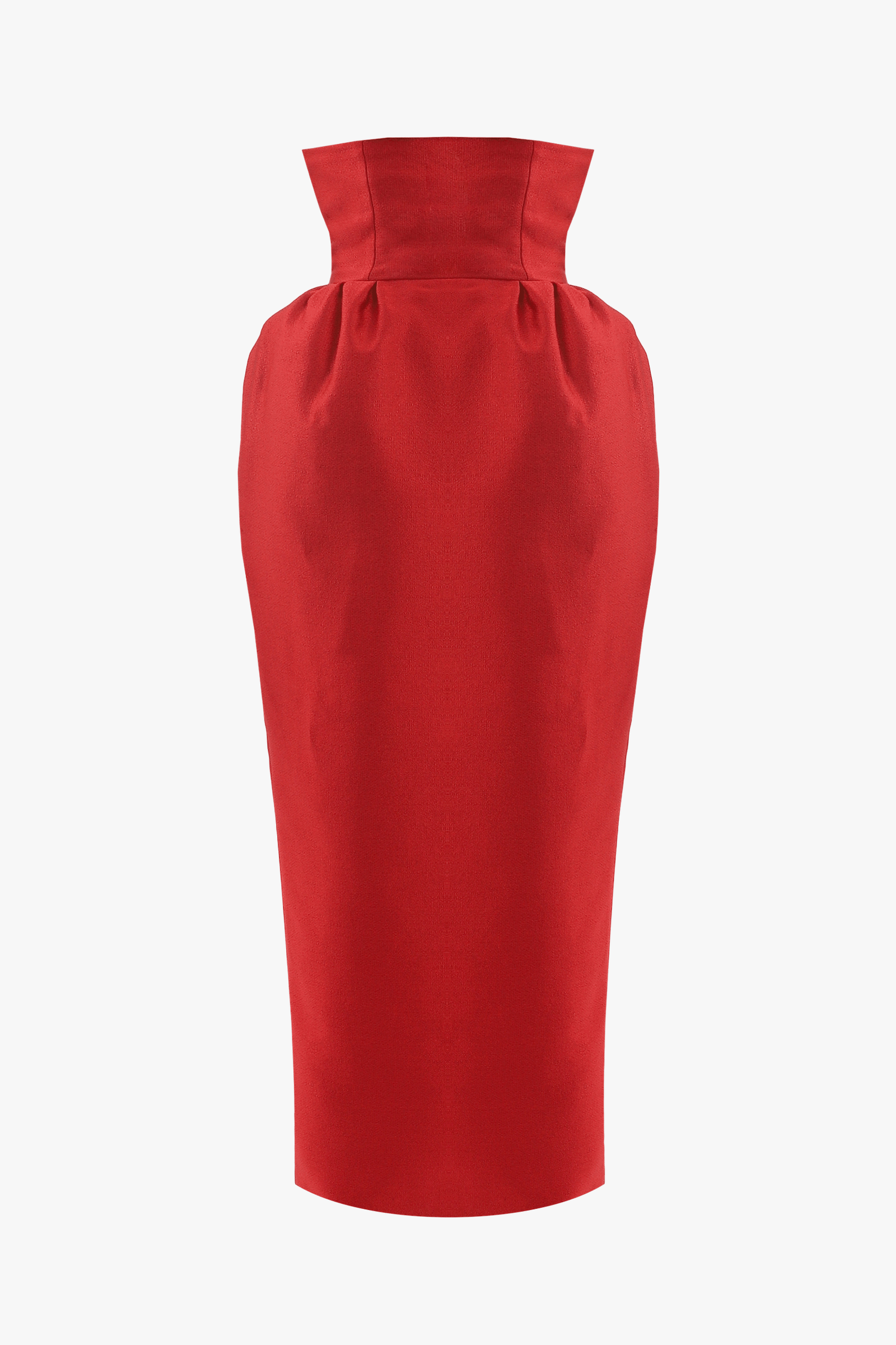 Red volume skirt made by Compte Spain