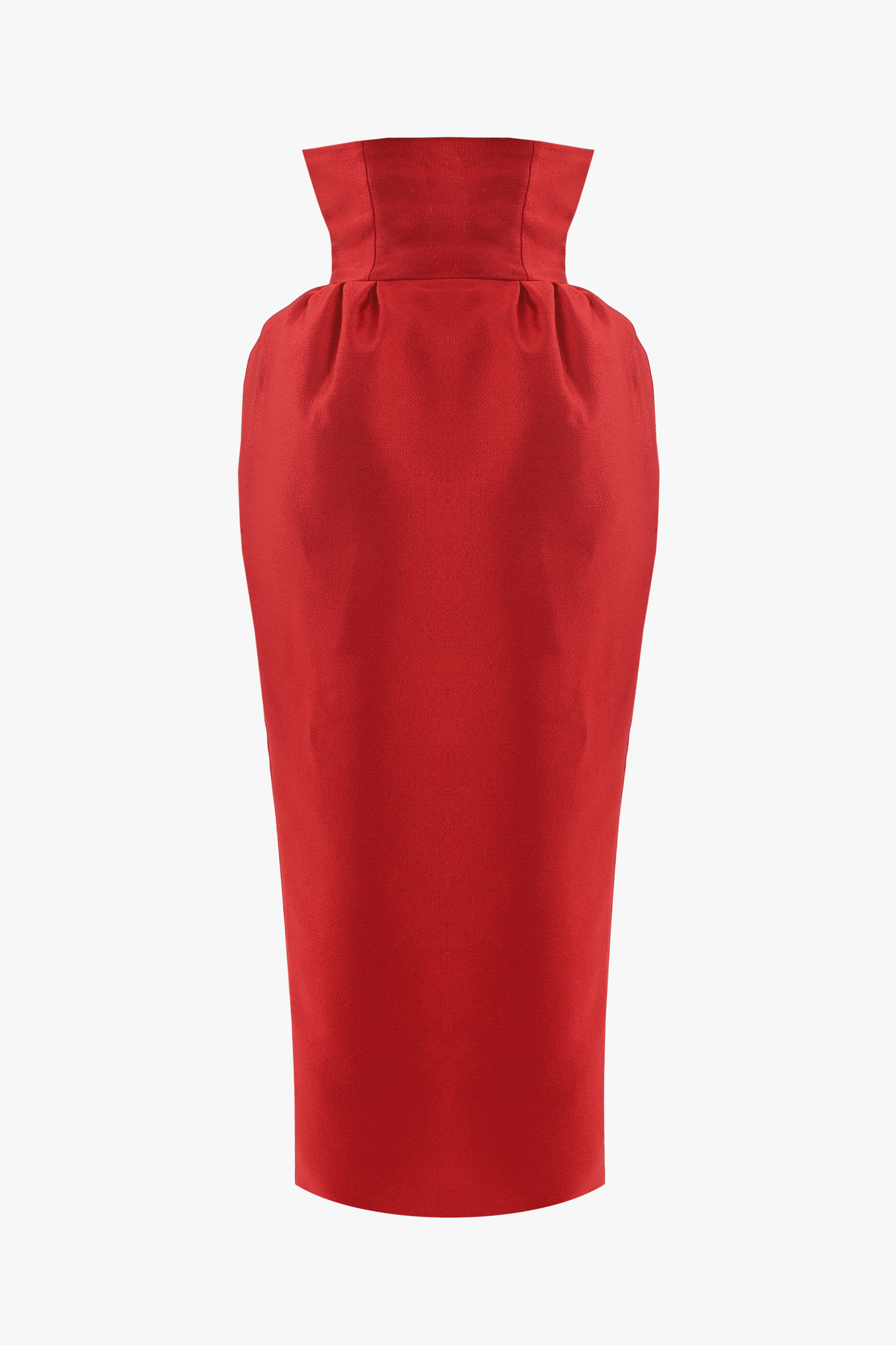 Red volume skirt made by Compte Spain