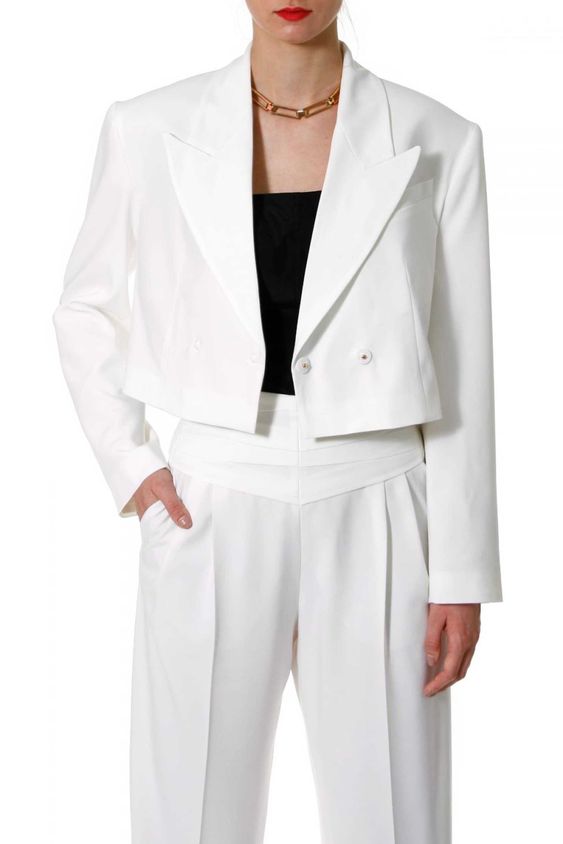 Blazer Giorgia Vanilla Ice in White made by HALEWSKI