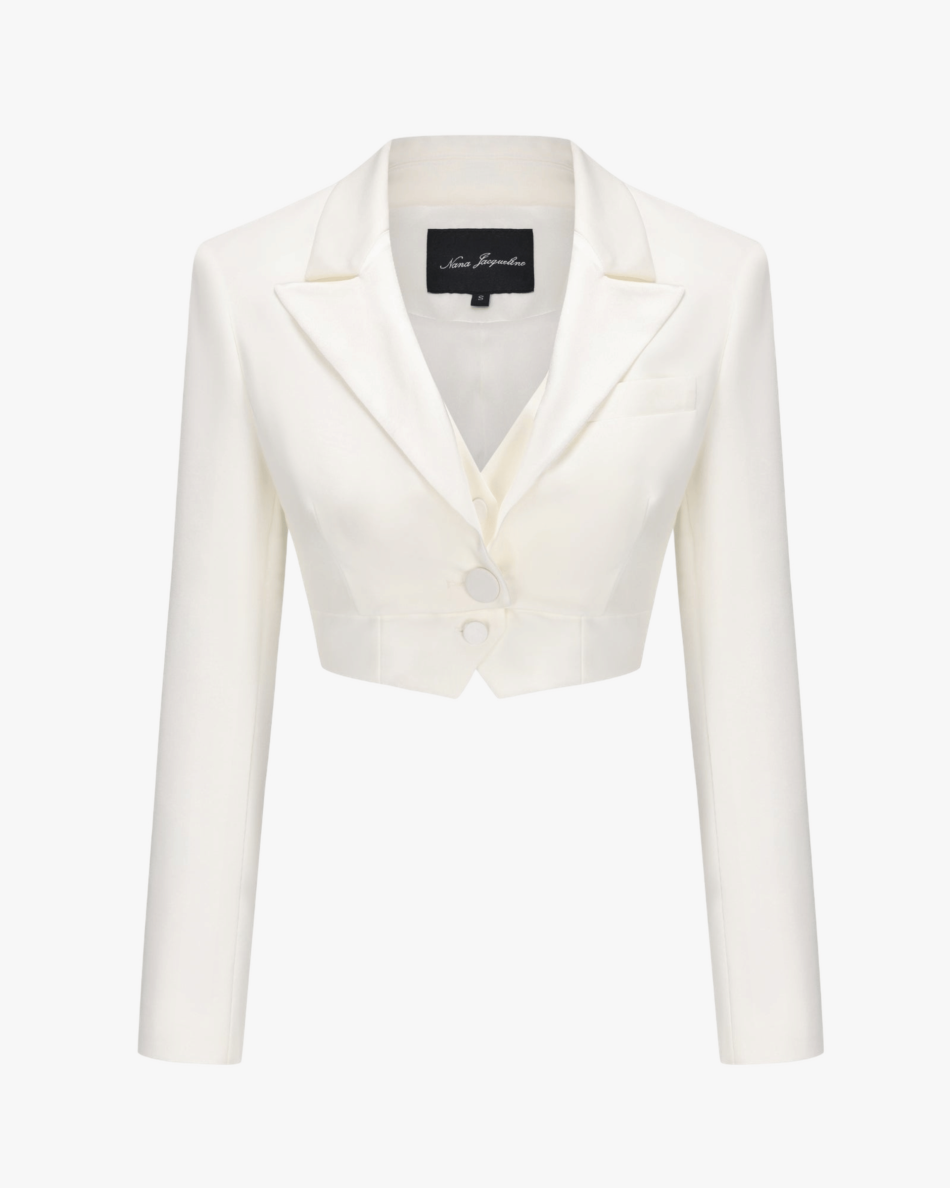 Bridget Suit Jacket (White) made by Nana Jacqueline