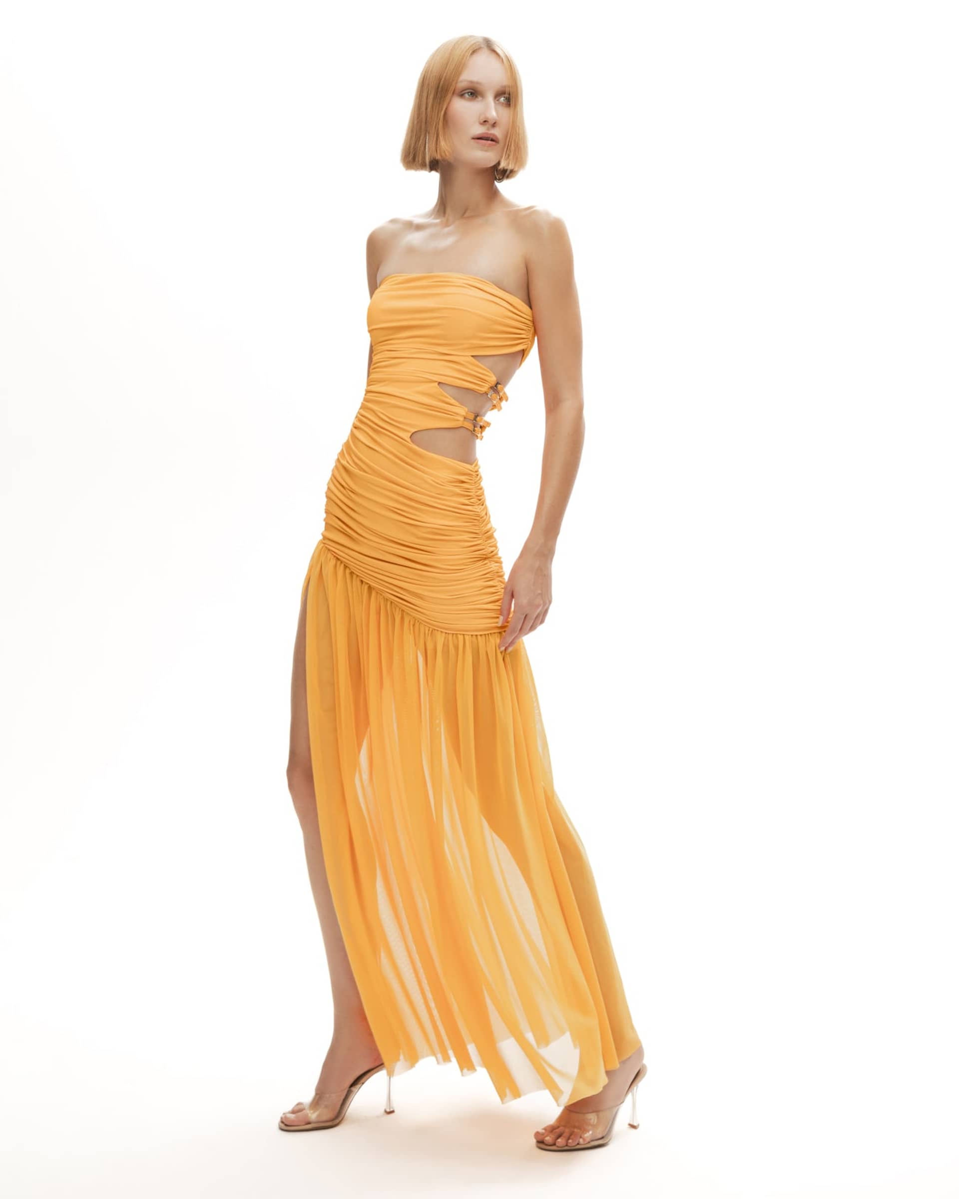 Toxic Tango Dress In Mango made by Khela