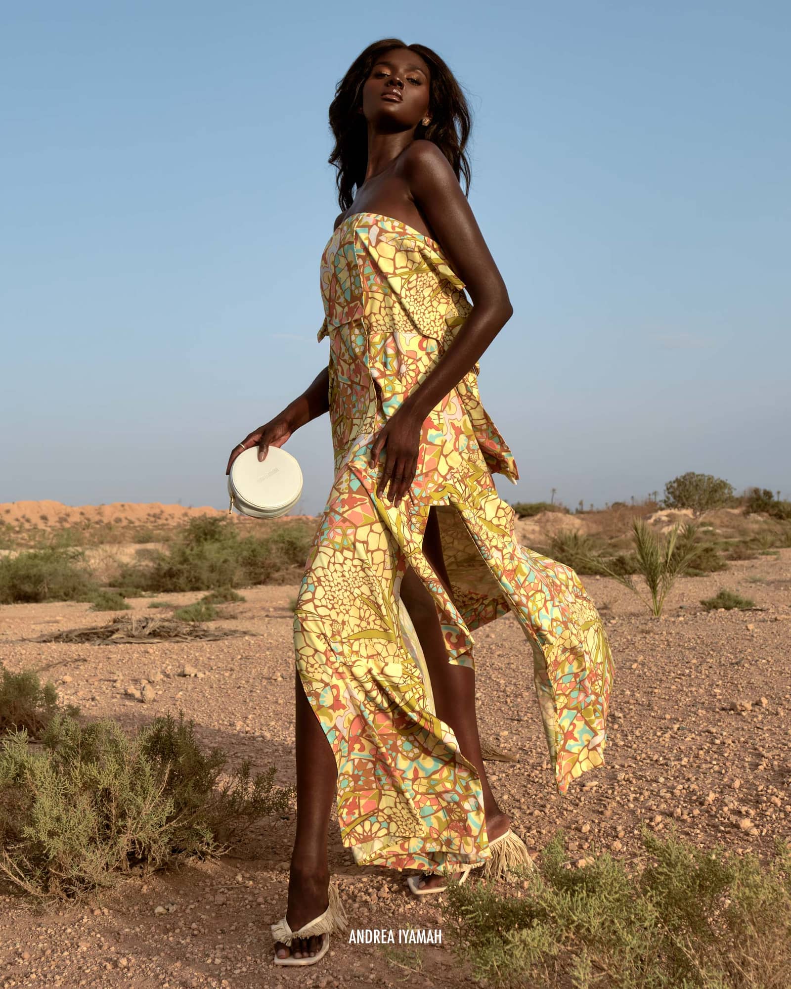 STRATA MAXI DRESS - ILIA PRINT made by Andrea Iyamah