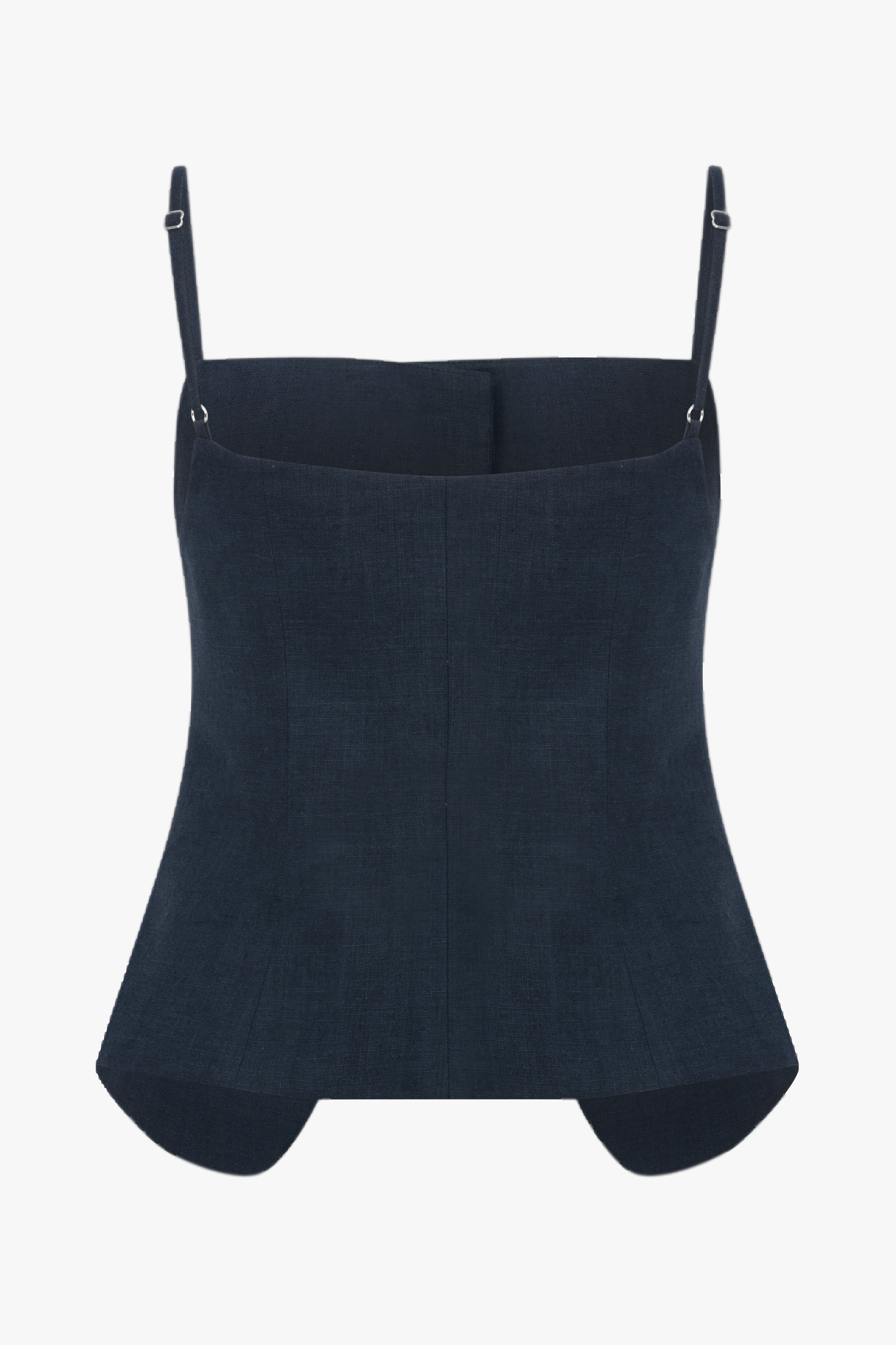 Marona Linen Top in Dark Navy made by Nazli Ceren