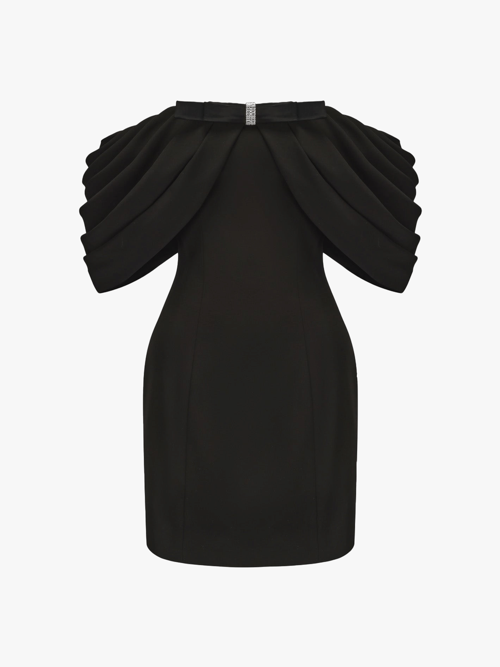 Kate Bow Dress (Black) made by Nana Jacqueline