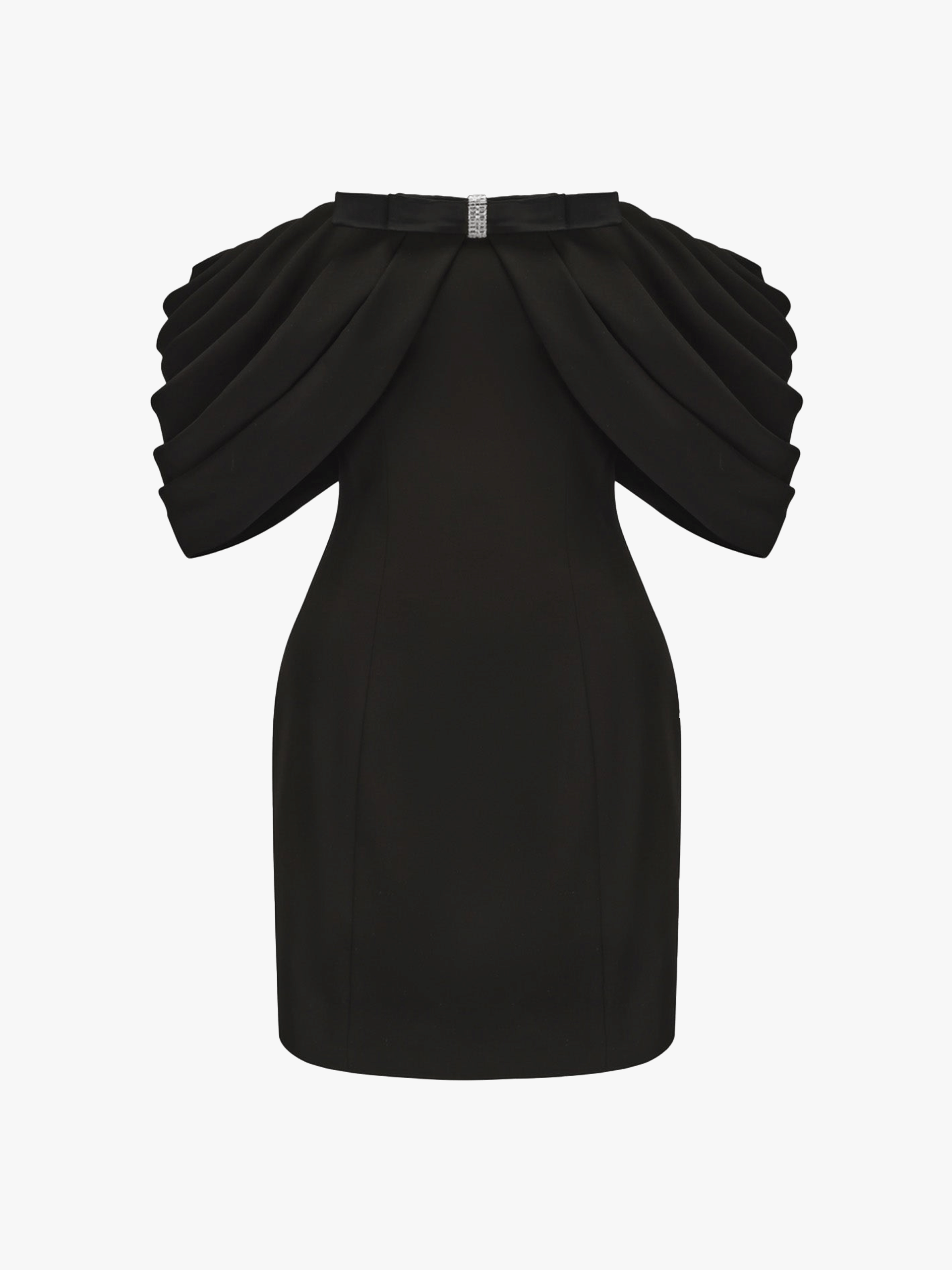 Kate Bow Dress (Black) made by Nana Jacqueline