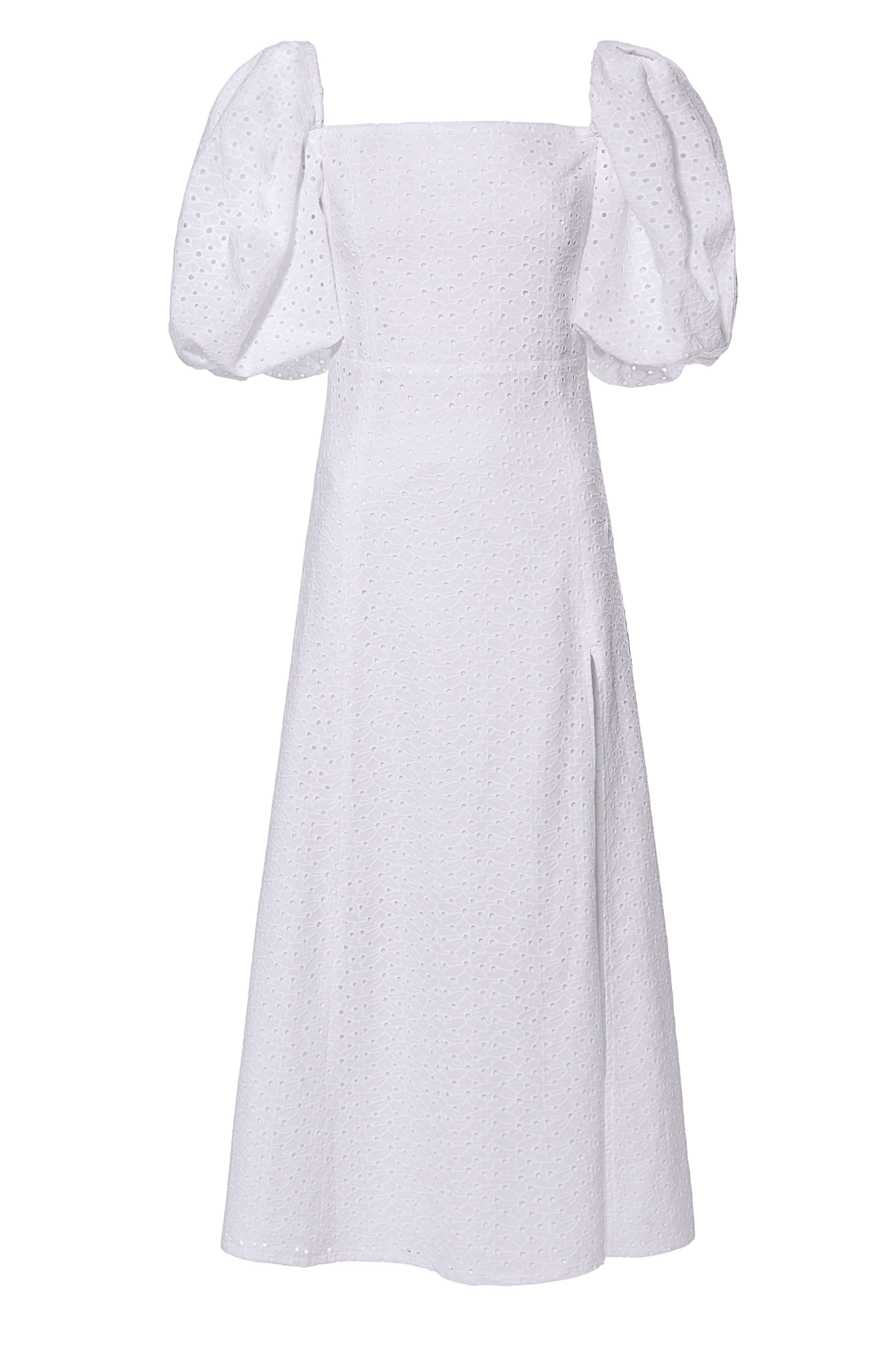 Dress Zoja Embroidered White made by HALEWSKI