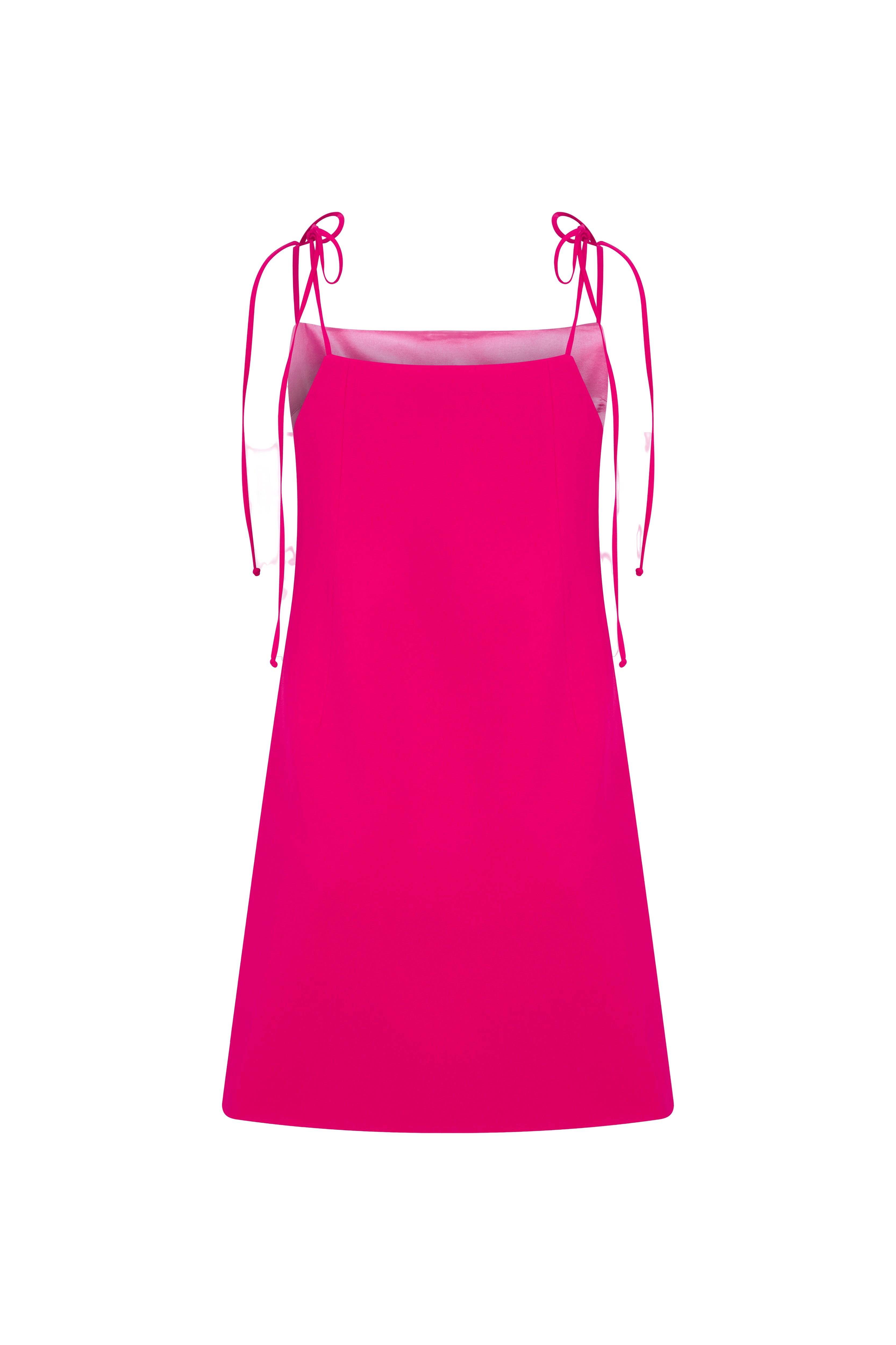 Ellie Mini Crepe Dress in Raspberry Sorbet made by Nazli Ceren
