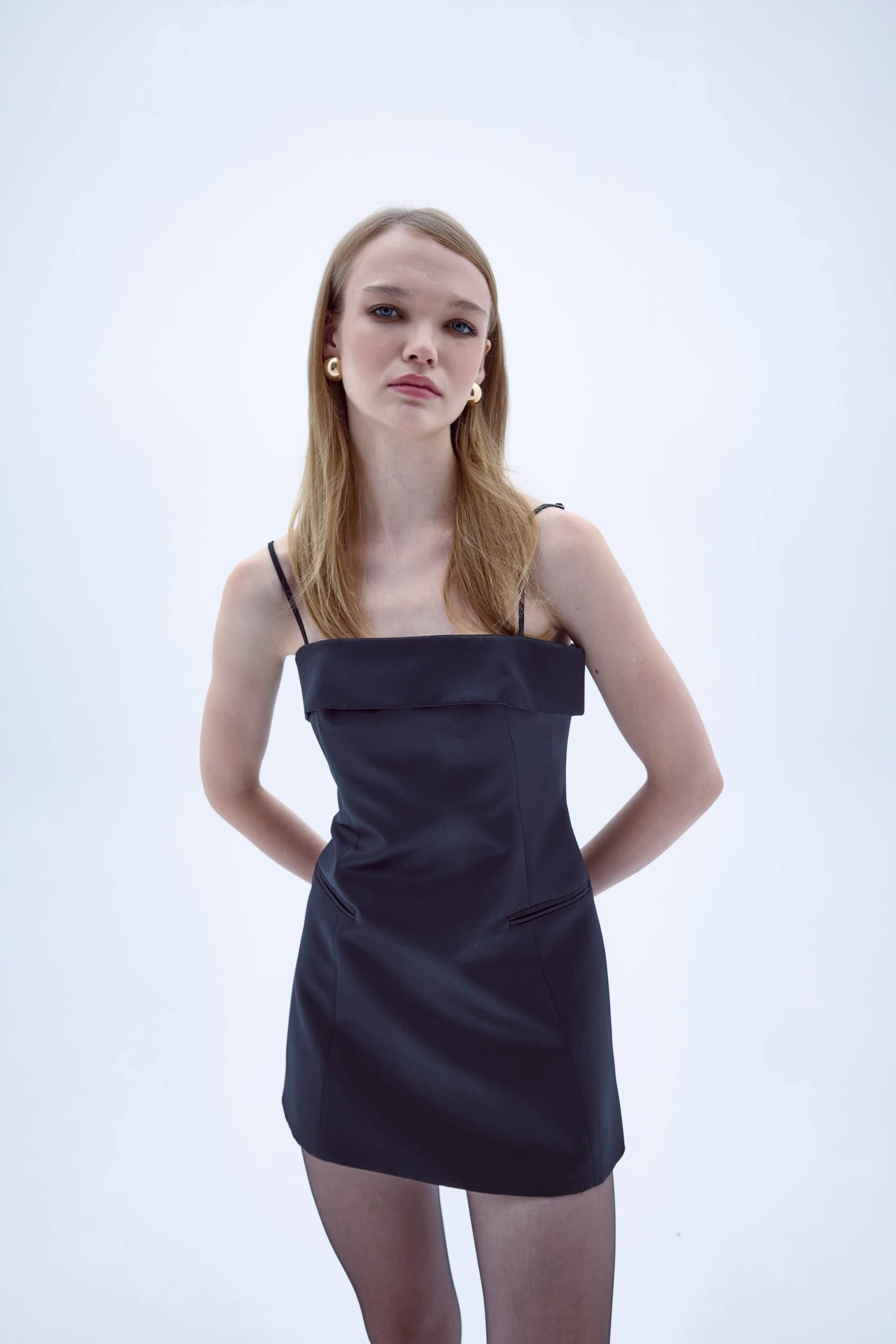 Gaia Mini Dress In Black made by Nazli Ceren