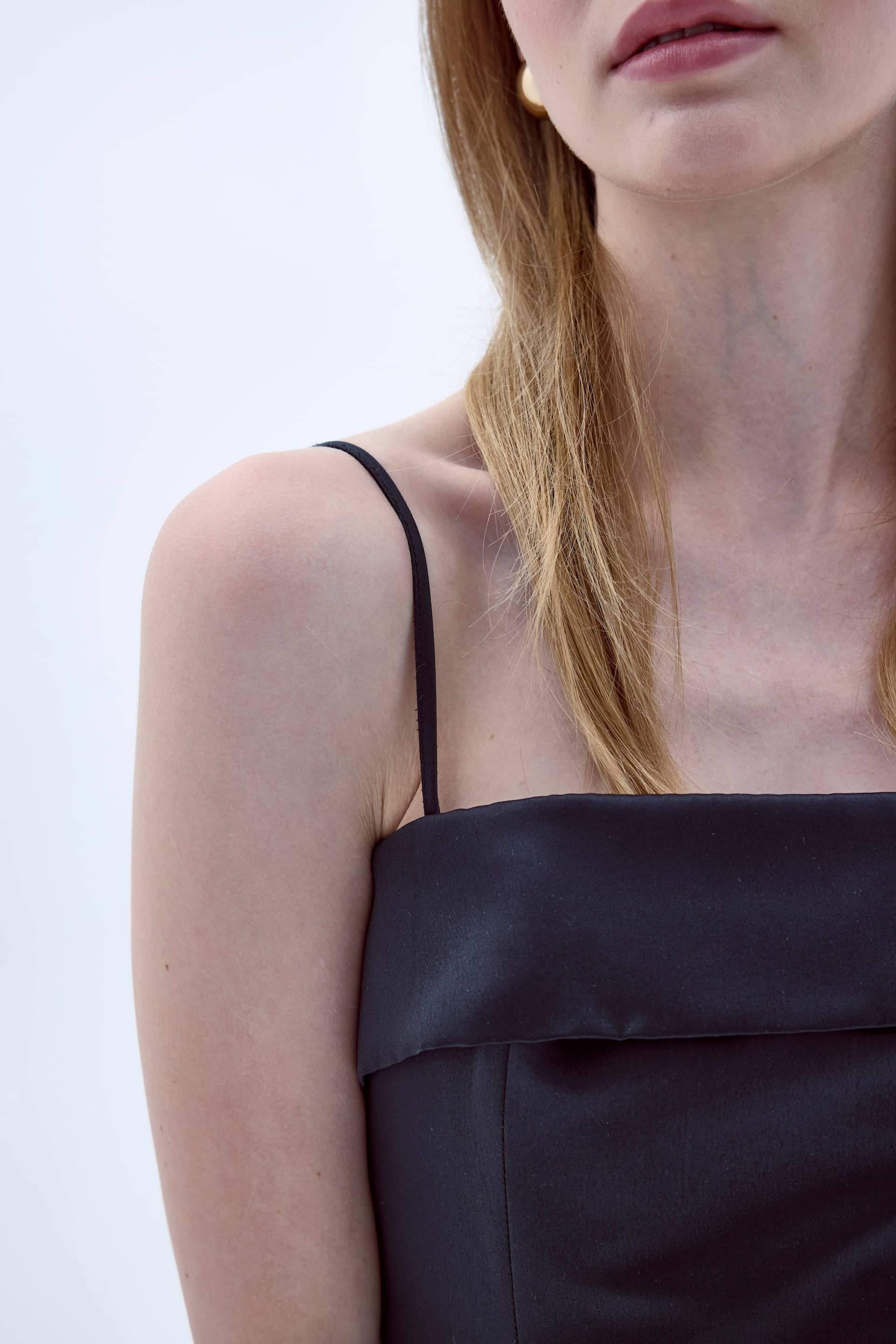 Gaia Mini Dress In Black made by Nazli Ceren