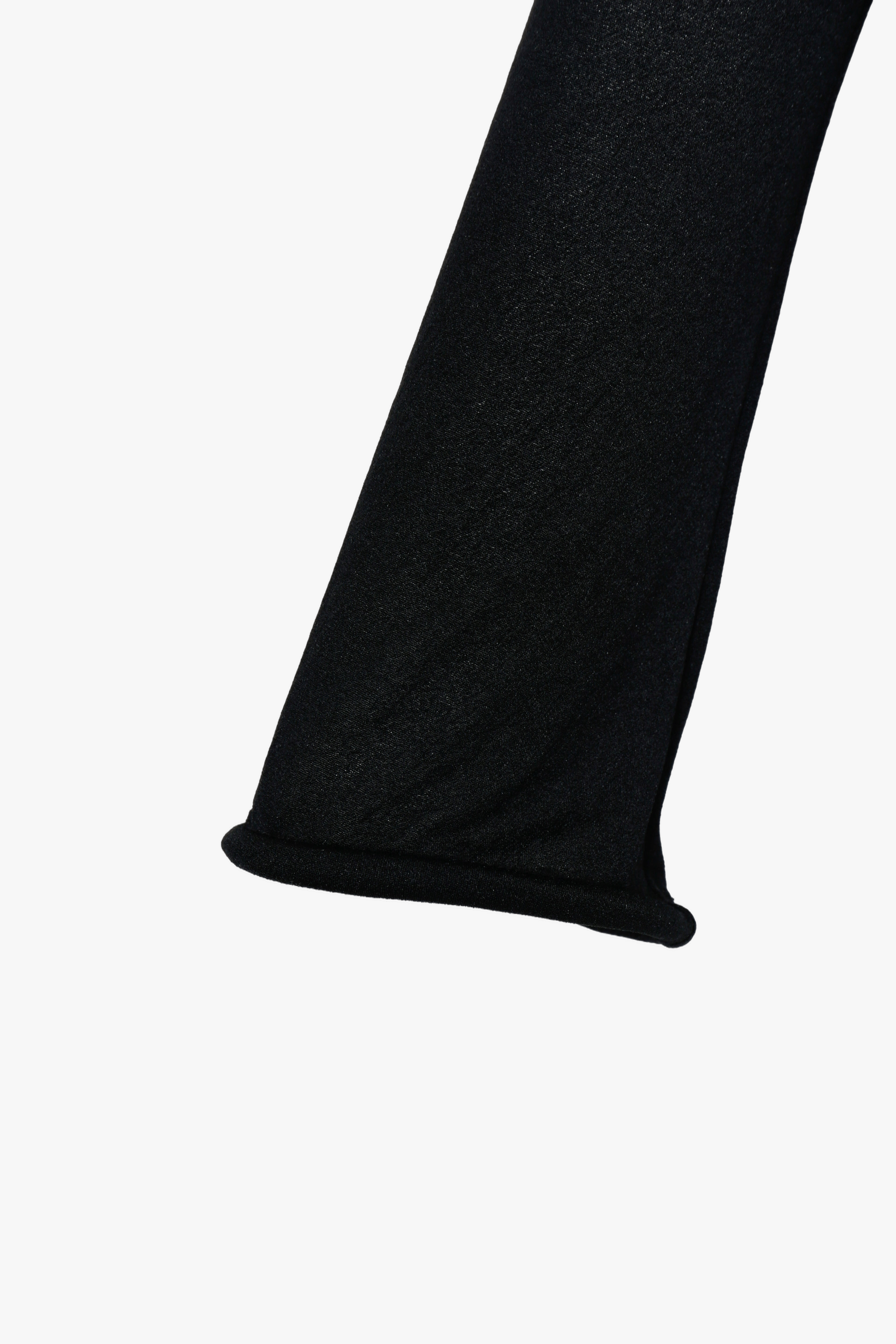 BLACK STRETCH MESH PANEL LONG-SLEEVE TOP made by YIBRI