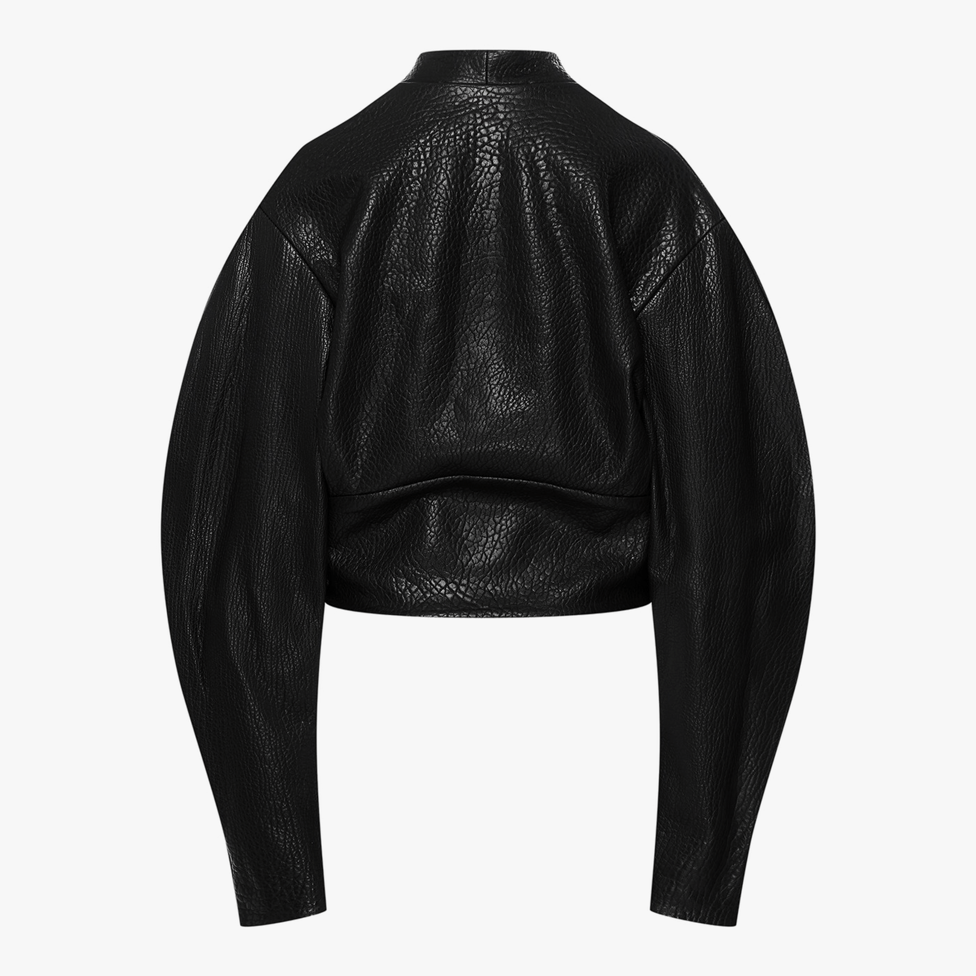 Short Leather Jacket made by YAVORSKA