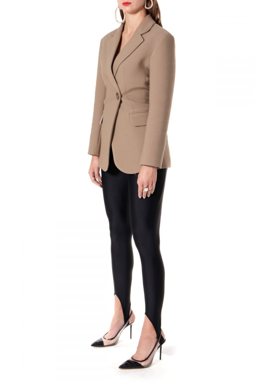 Blazer Isabella Natural in Beige made by HALEWSKI