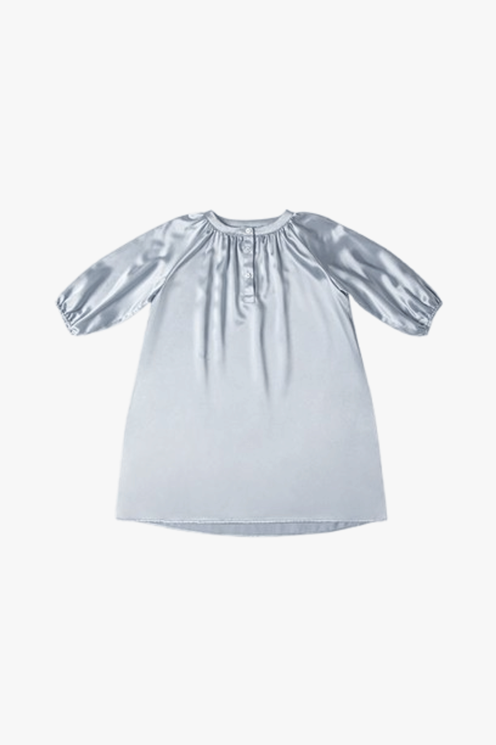 Gloria Kid's Silk Nightgown in Cornflower Blue made by MANITO