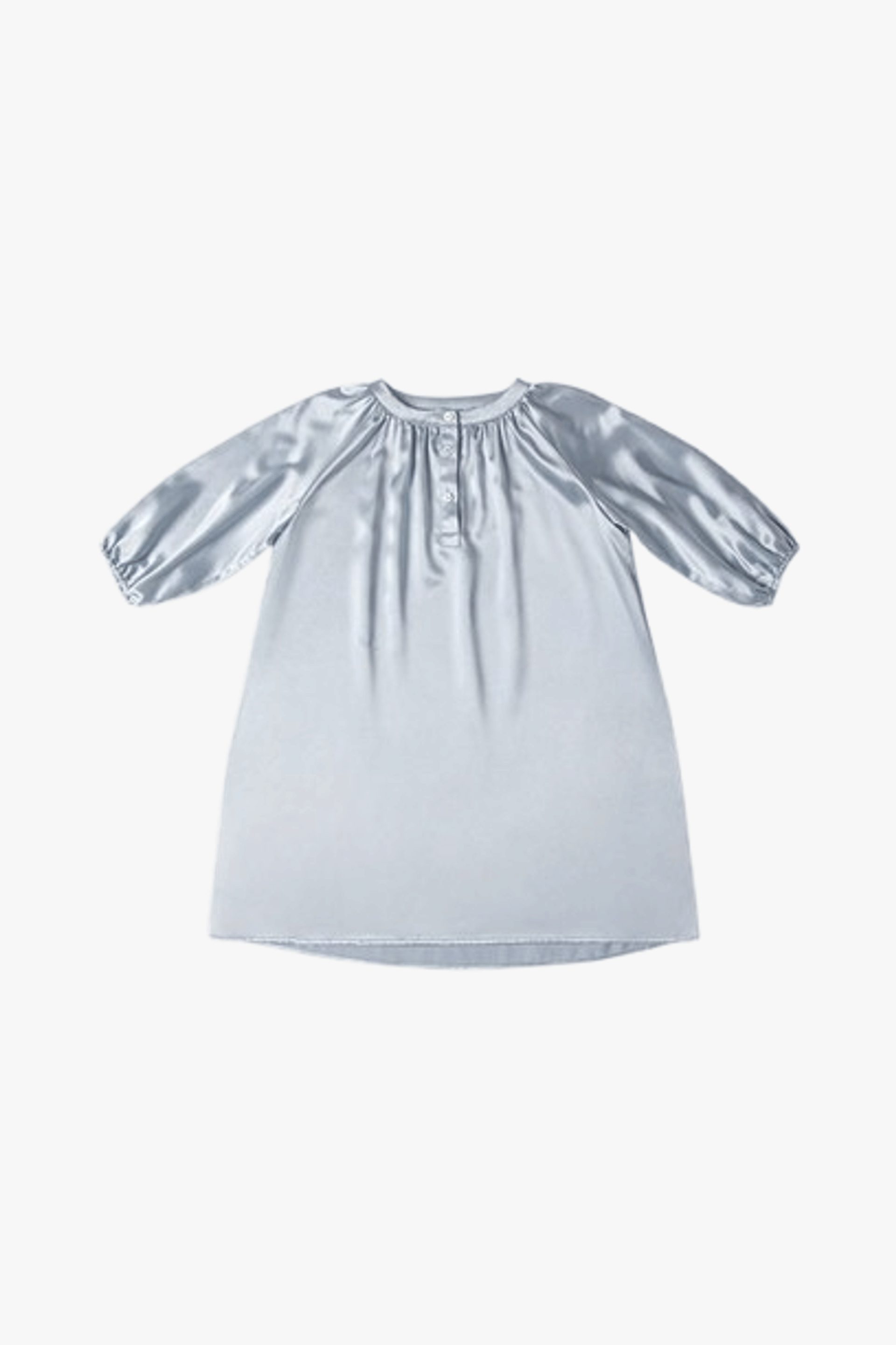 Gloria Kid's Silk Nightgown in Cornflower Blue made by MANITO