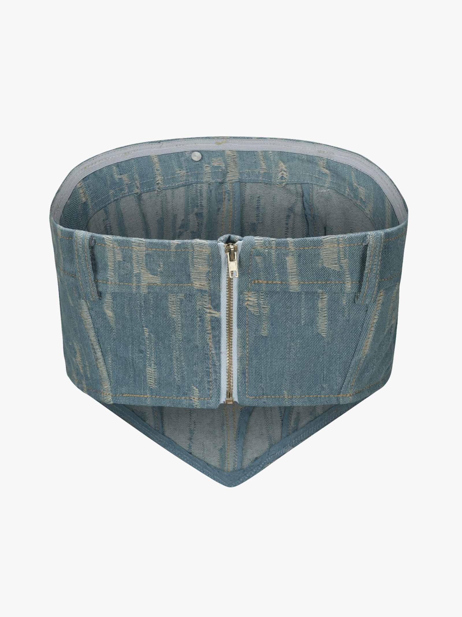 Claire Denim Top in Blue made by Nana Jacqueline