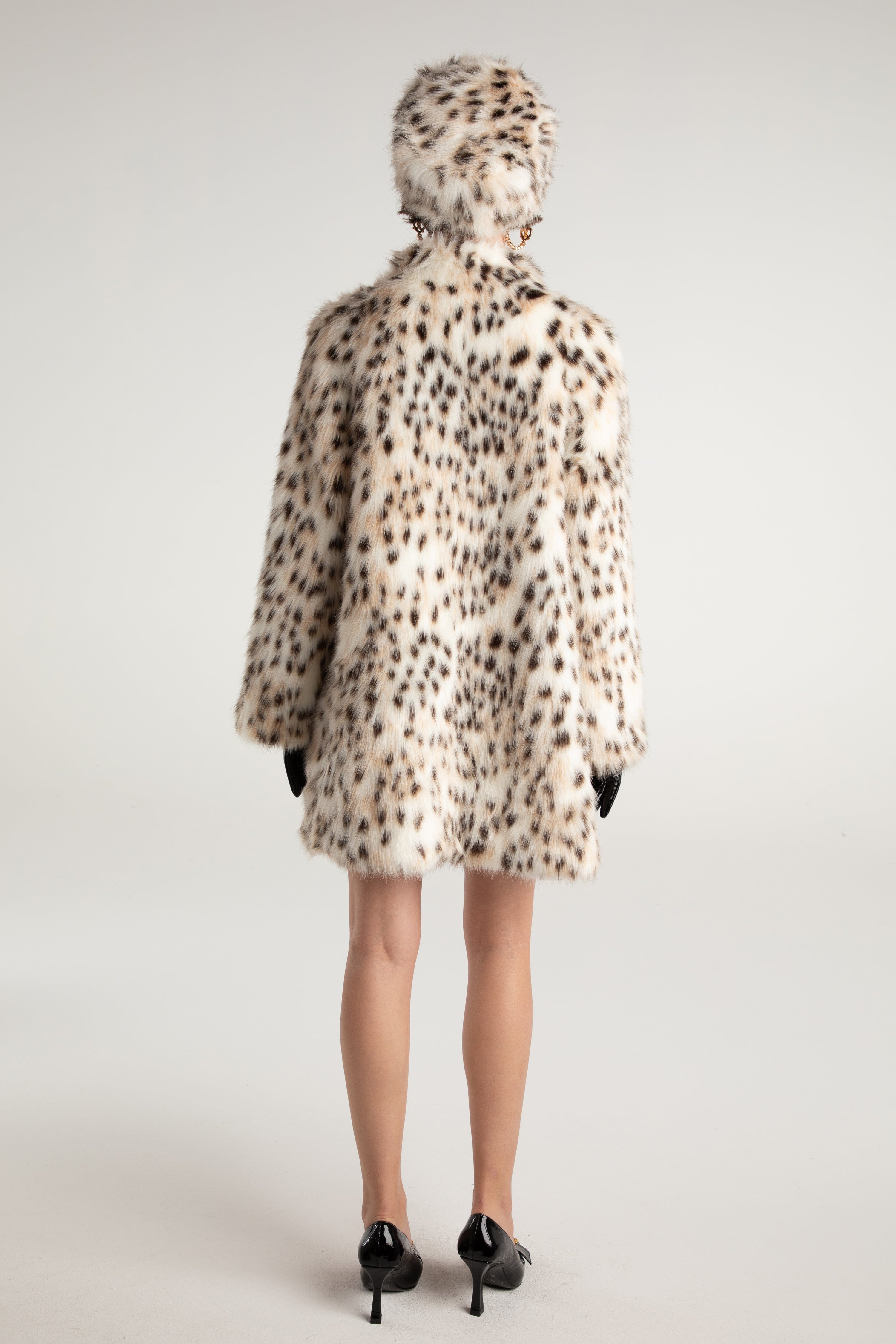 Adeline Fur Coat (Leopard) made by Nana Jacqueline