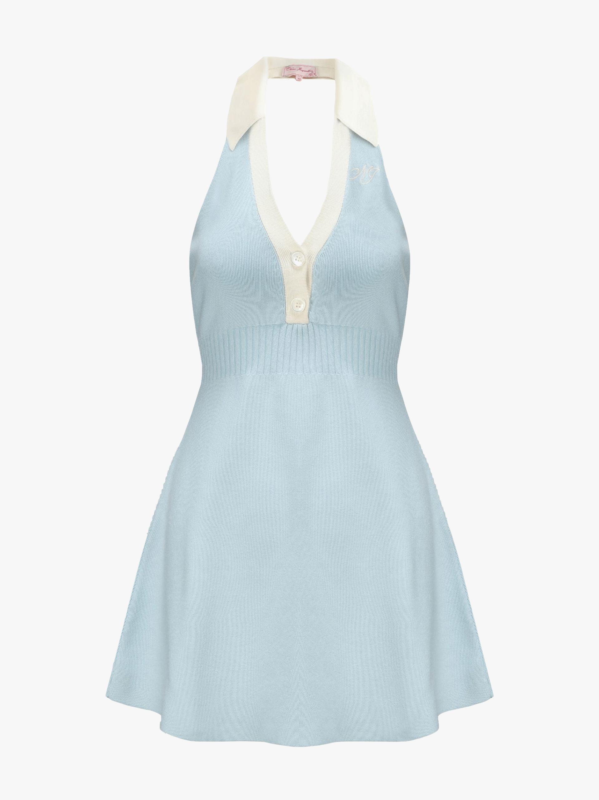 Samantha Knit Dress (Blue) in Blue made by Nana Jacqueline