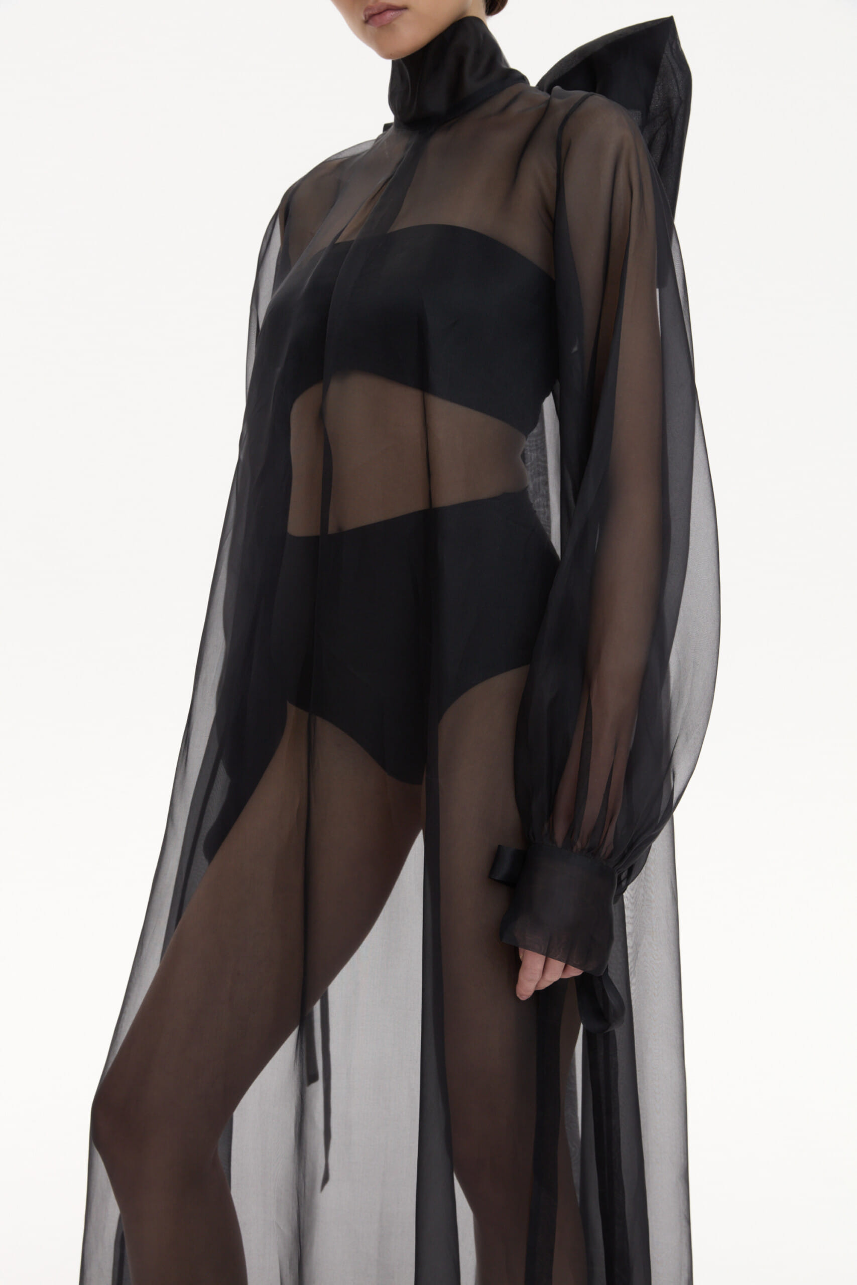 Silk Organza Dress With A Bow made by YAVORSKA