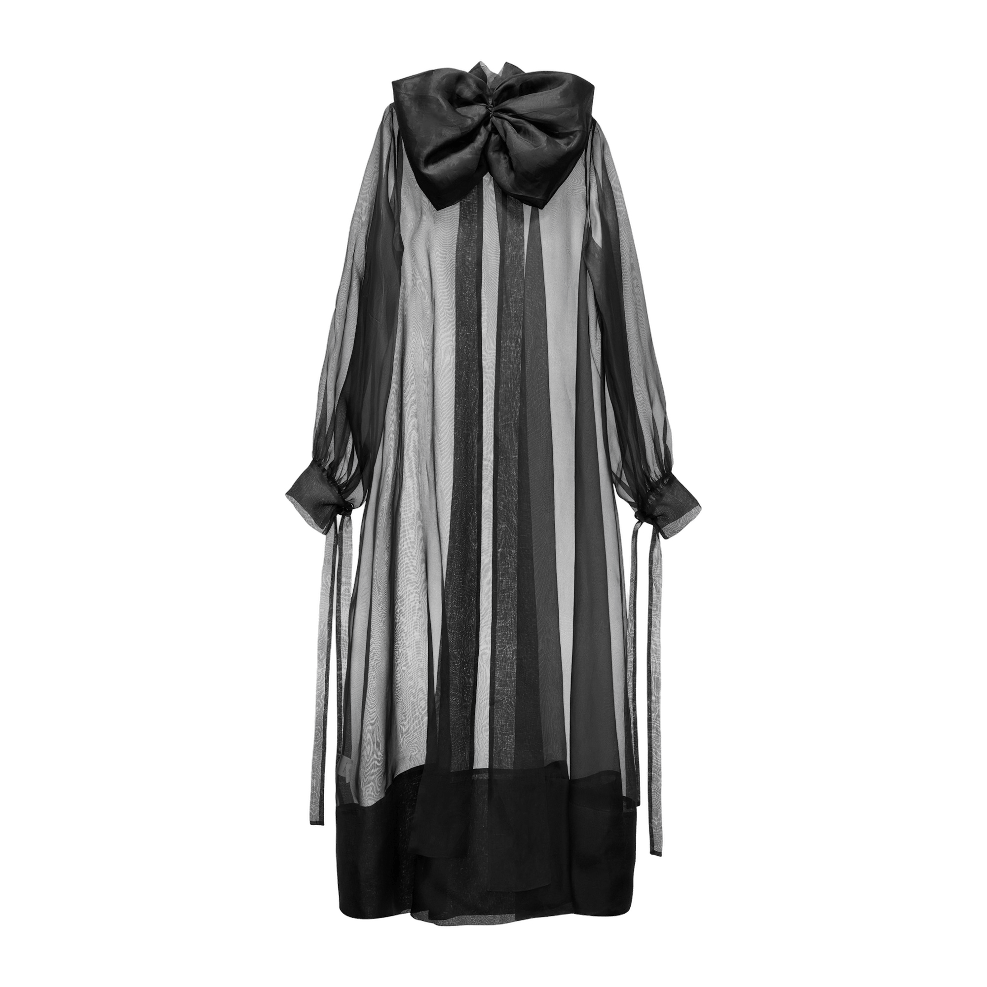 Silk Organza Dress With A Bow made by YAVORSKA