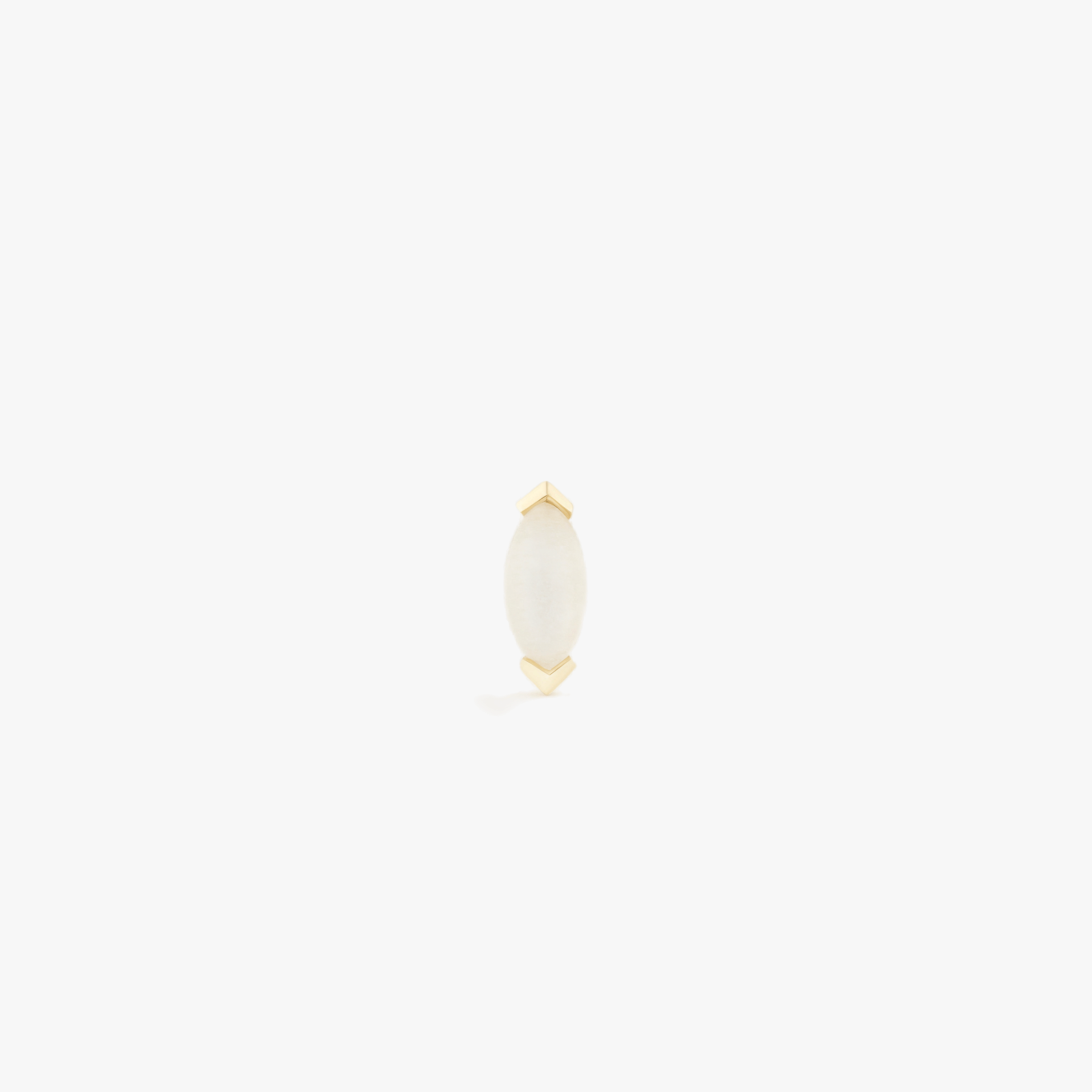 MARQUISE CUT MOONSTONE LABRET - YELLOW GOLD made by ENNUI