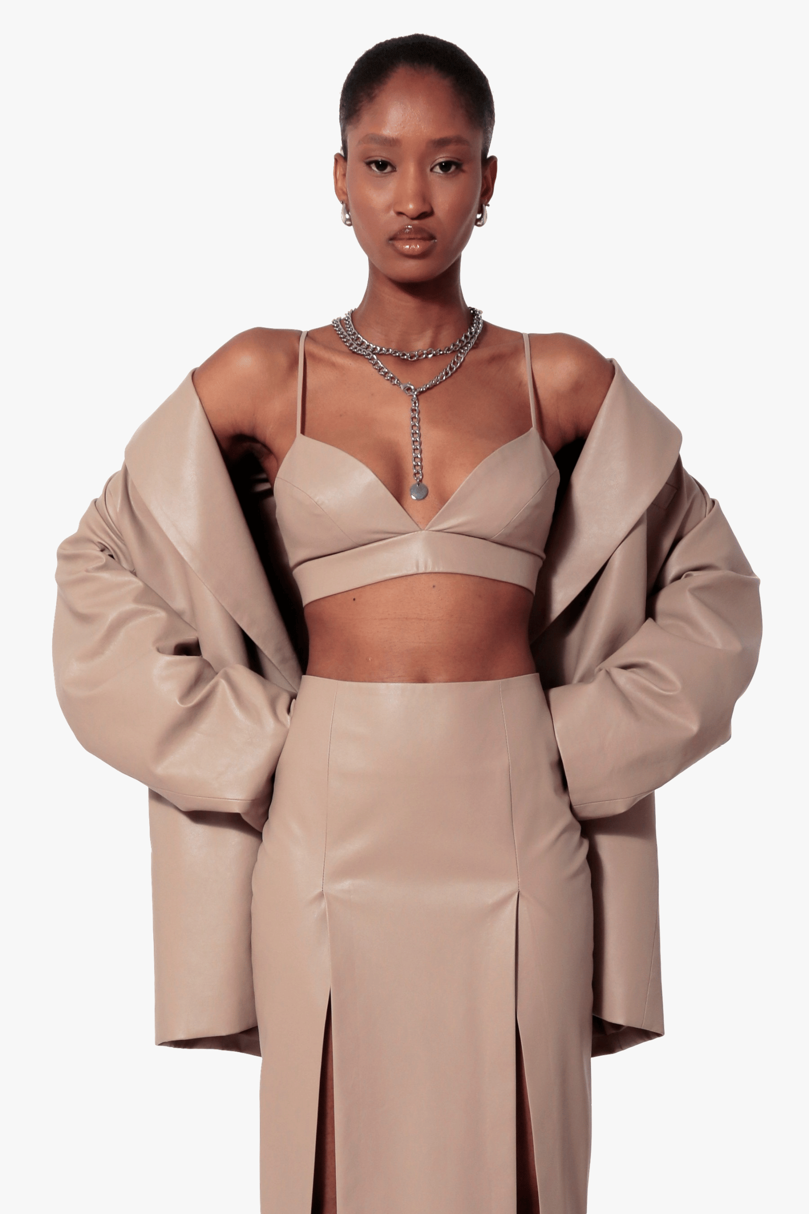 Bralette Top Asha Cool Beige made by HALEWSKI