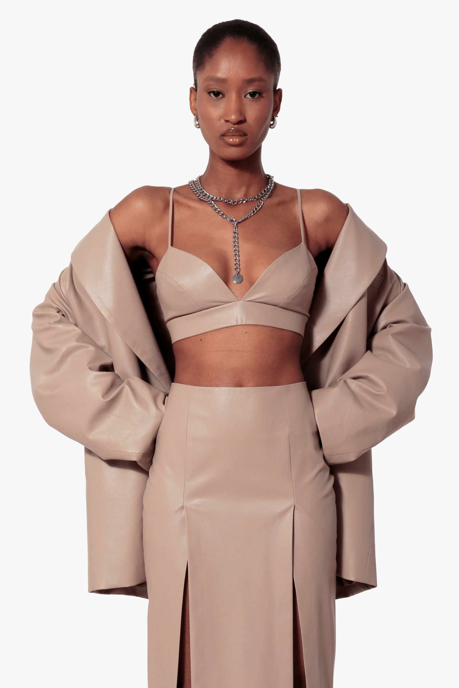 Bralette Top Asha Cool Beige made by HALEWSKI