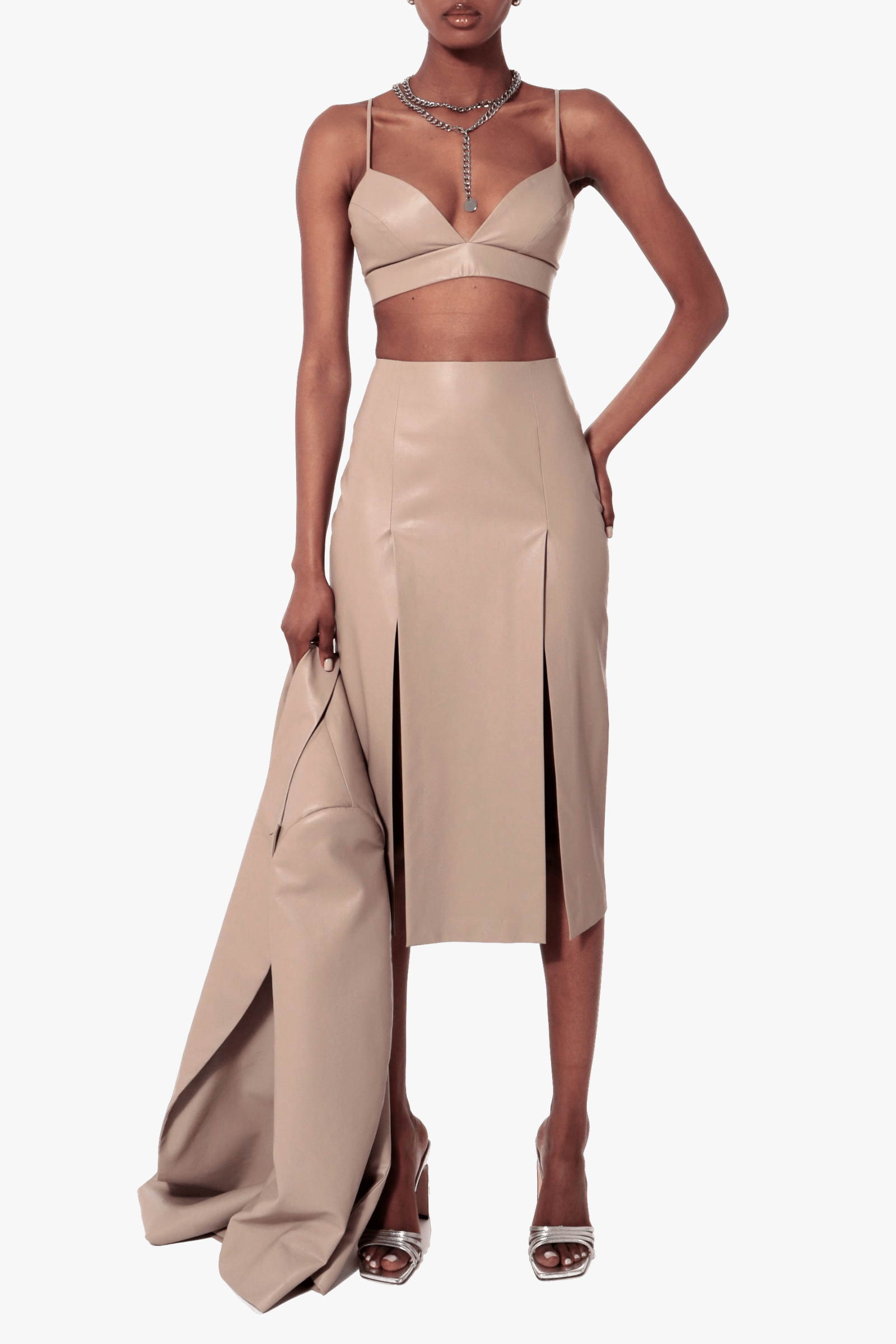 Bralette Top Asha Cool Beige made by HALEWSKI