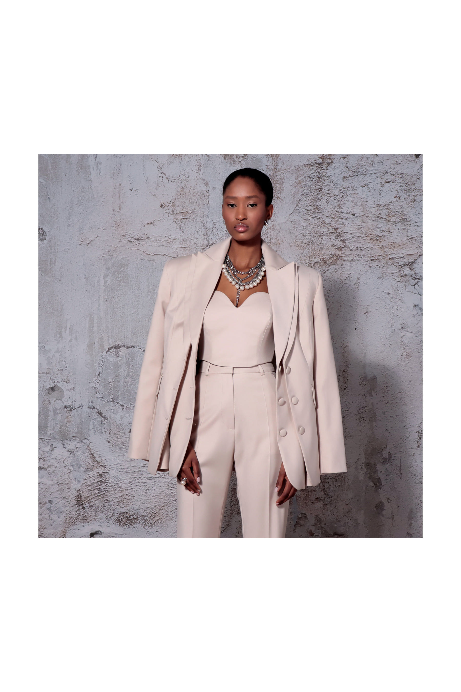 Blazer Leona Pearl Ivory made by HALEWSKI