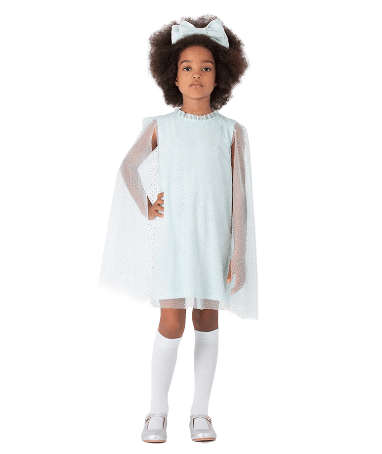Sparkle Cape Girls Dress made by Mama Luma