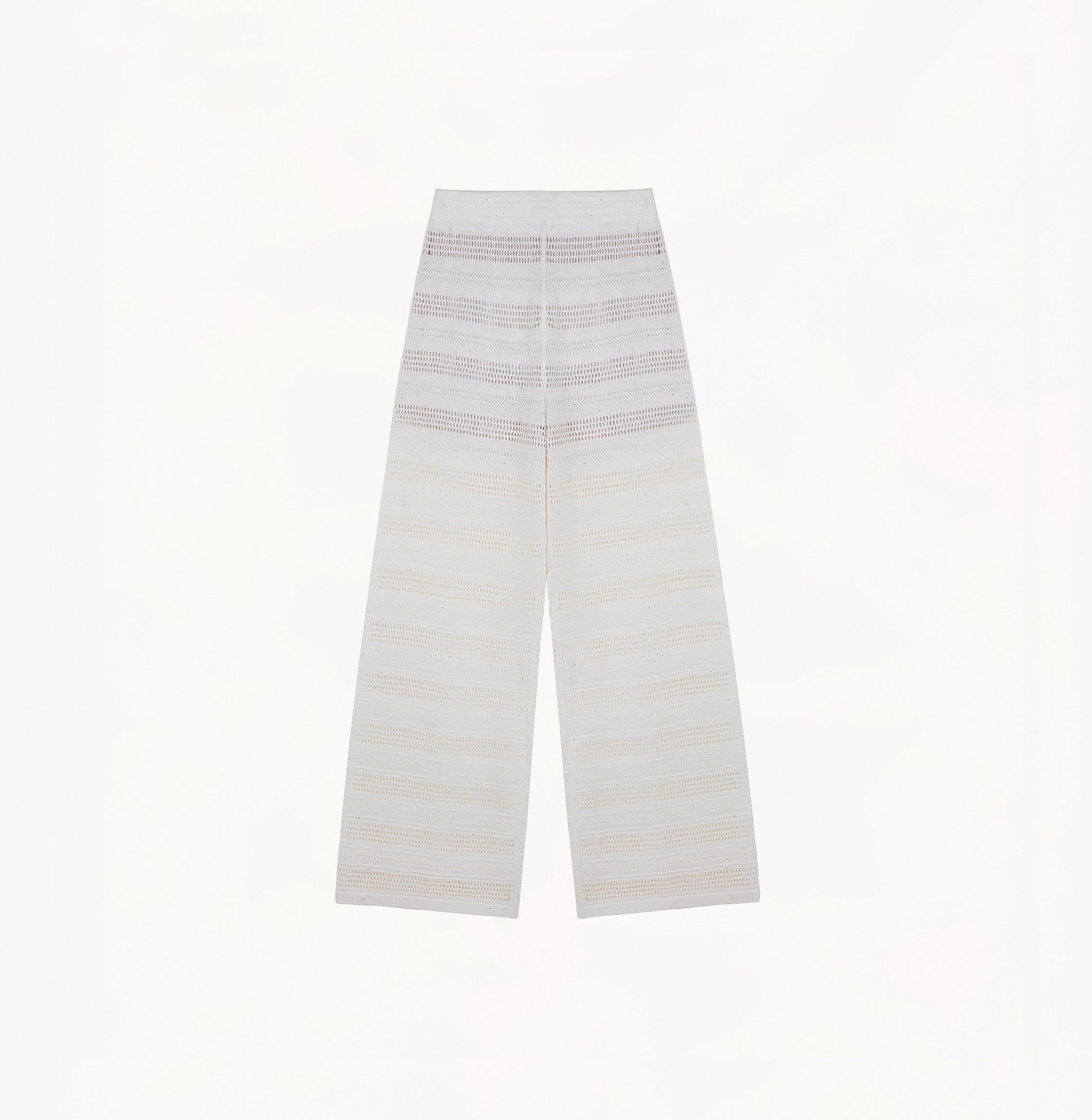 LINEN SEQUINED POINTELLE TROUSERS made by CRUSH Collection