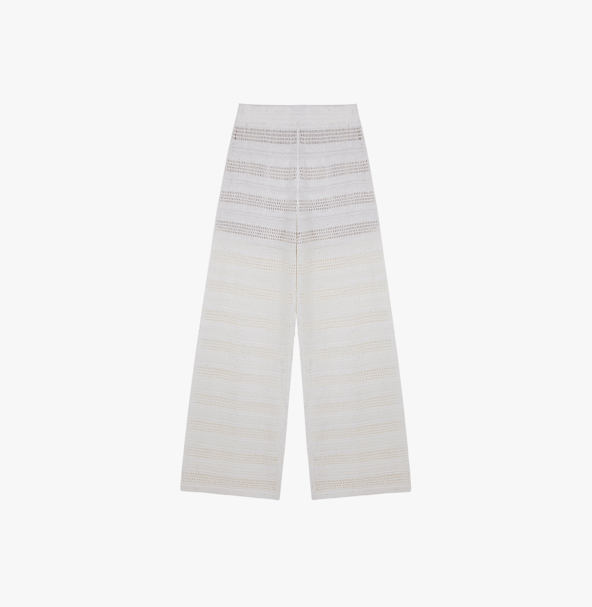 LINEN SEQUINED POINTELLE TROUSERS made by CRUSH Collection