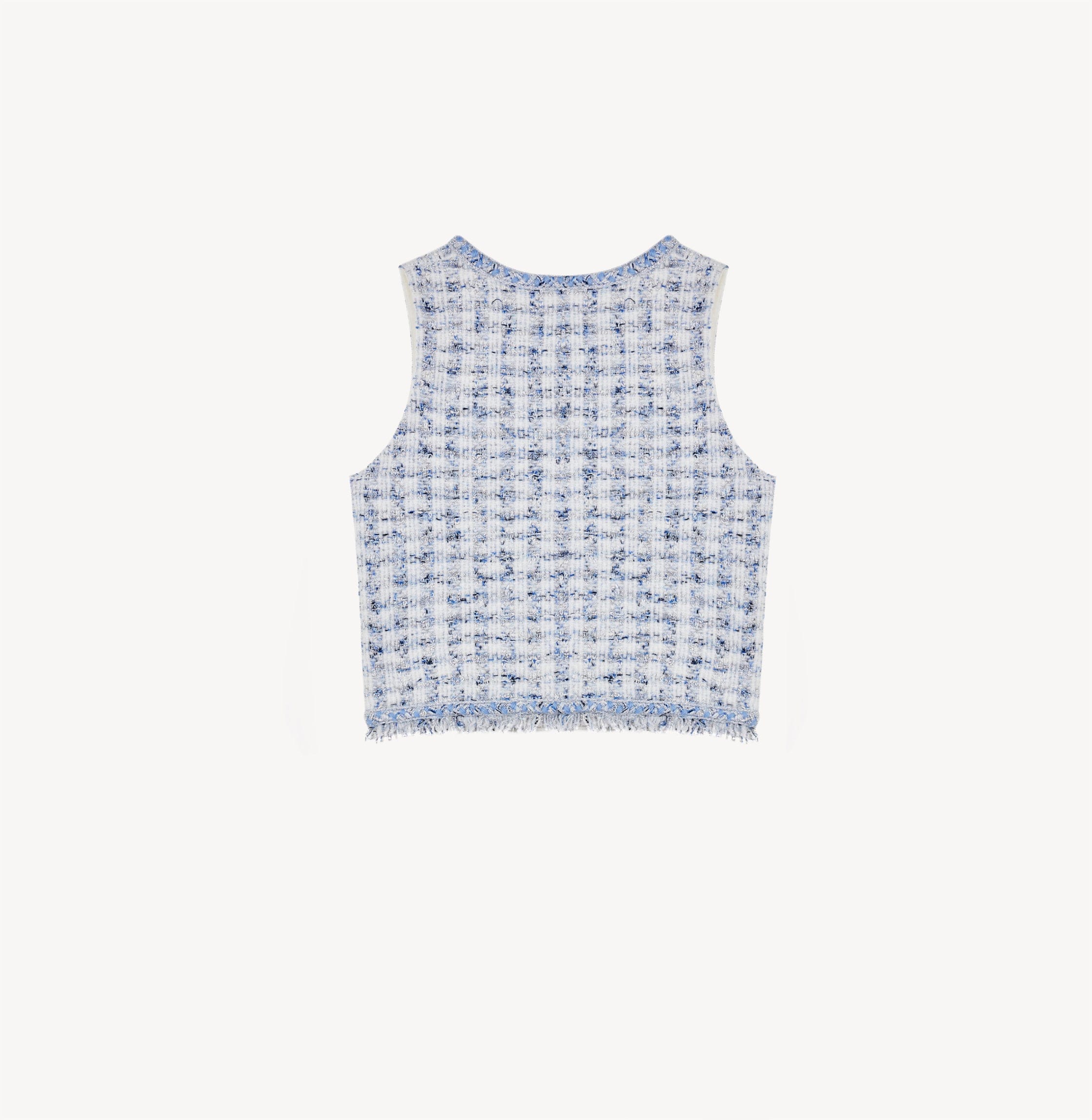 HOUNDSTOOTH V-NECK VEST made by CRUSH Collection