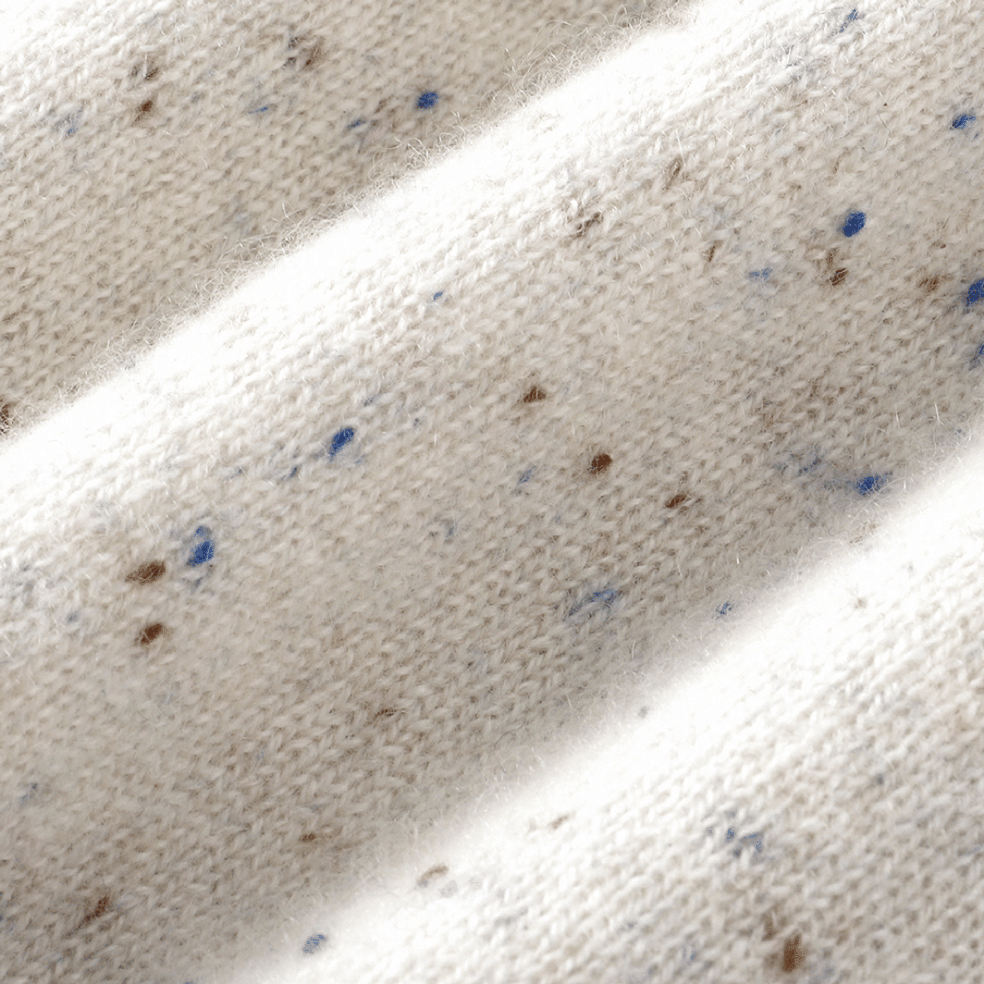 Heirloom Speckle 100% Cashmere Cardigan | Almond Cream made by CozyU