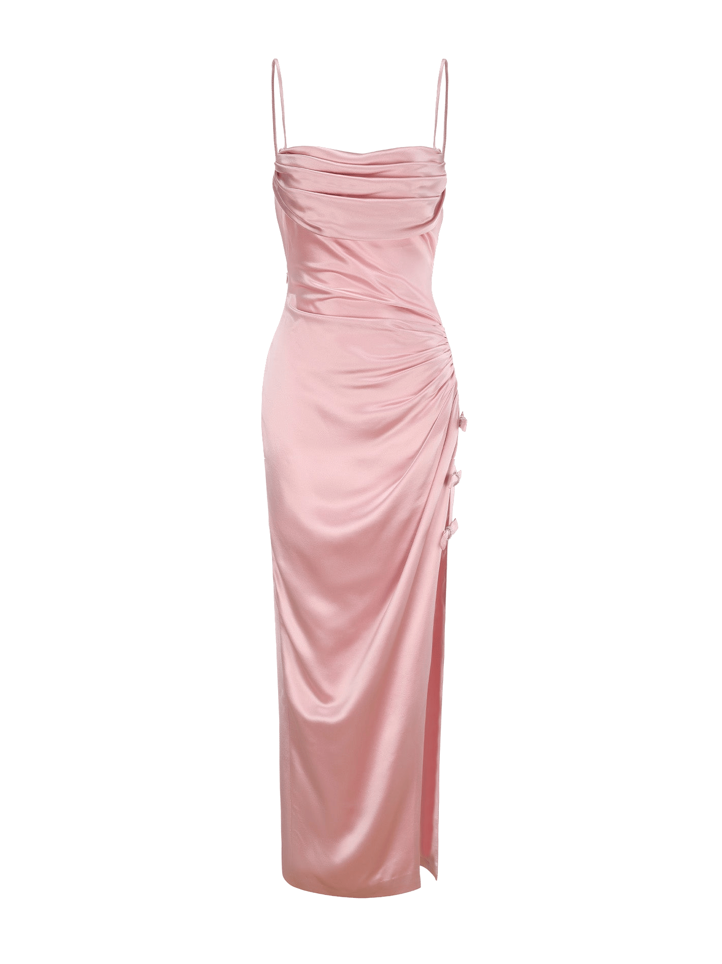 Amy Satin Dress (Pink) made by Nana Jacqueline