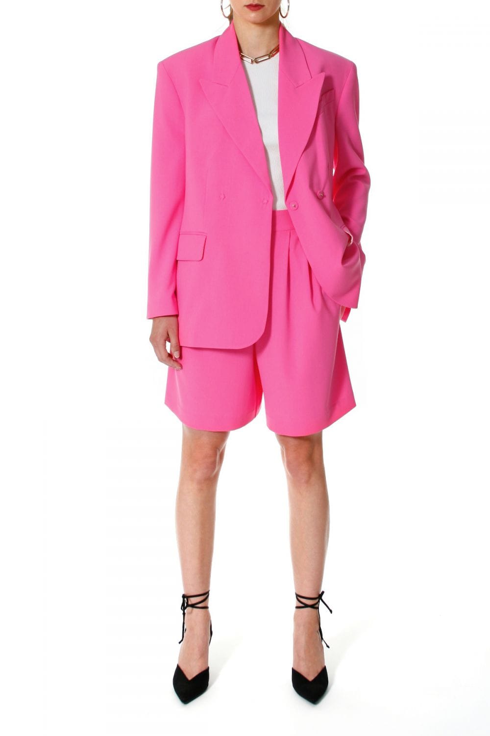 Blazer Ramona Pink Carnation in Pink made by HALEWSKI