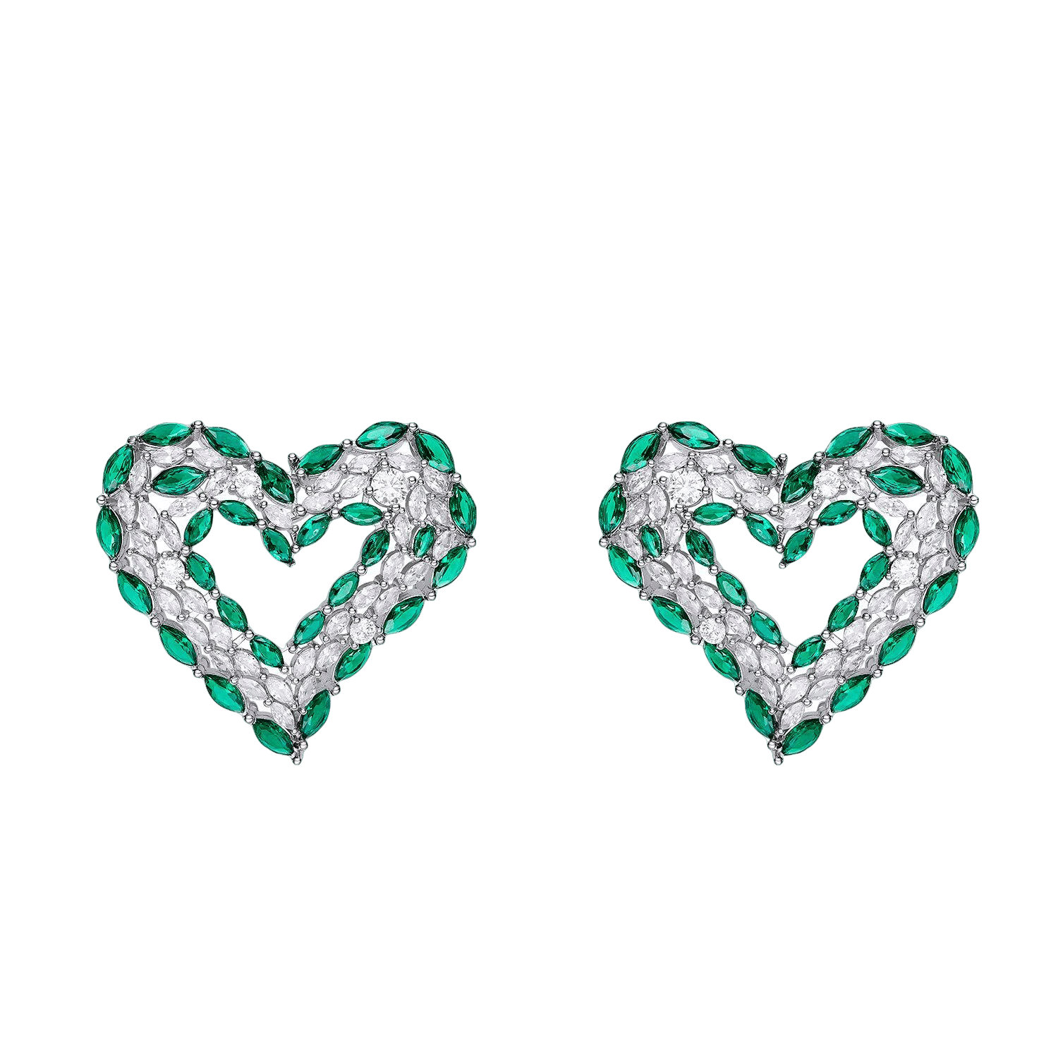 Jade Heart Earrings (Final Sale) made by Nana Jacqueline