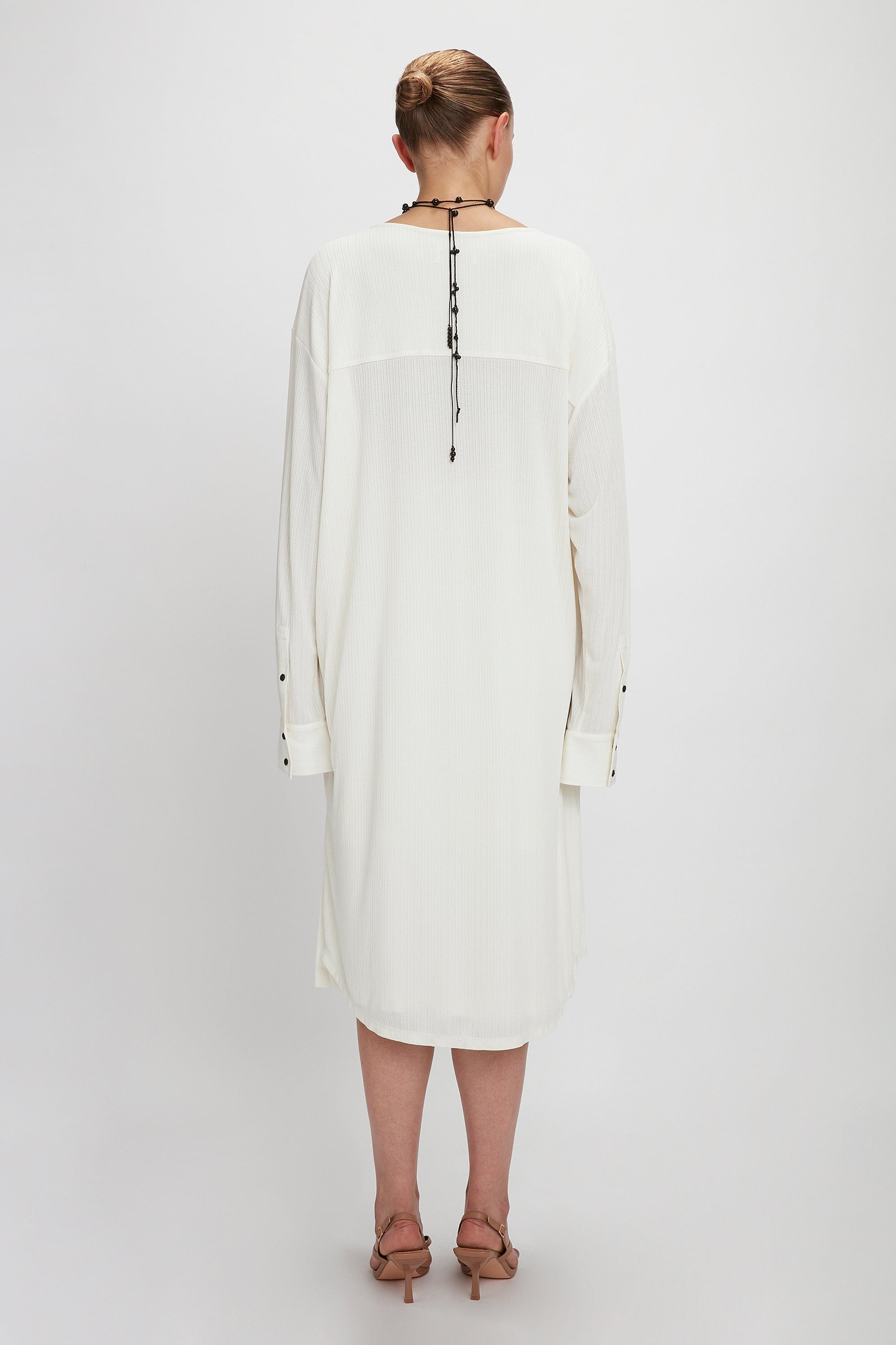 LOOSE FIT JERSEY LONG SHIRT made by YIBRI