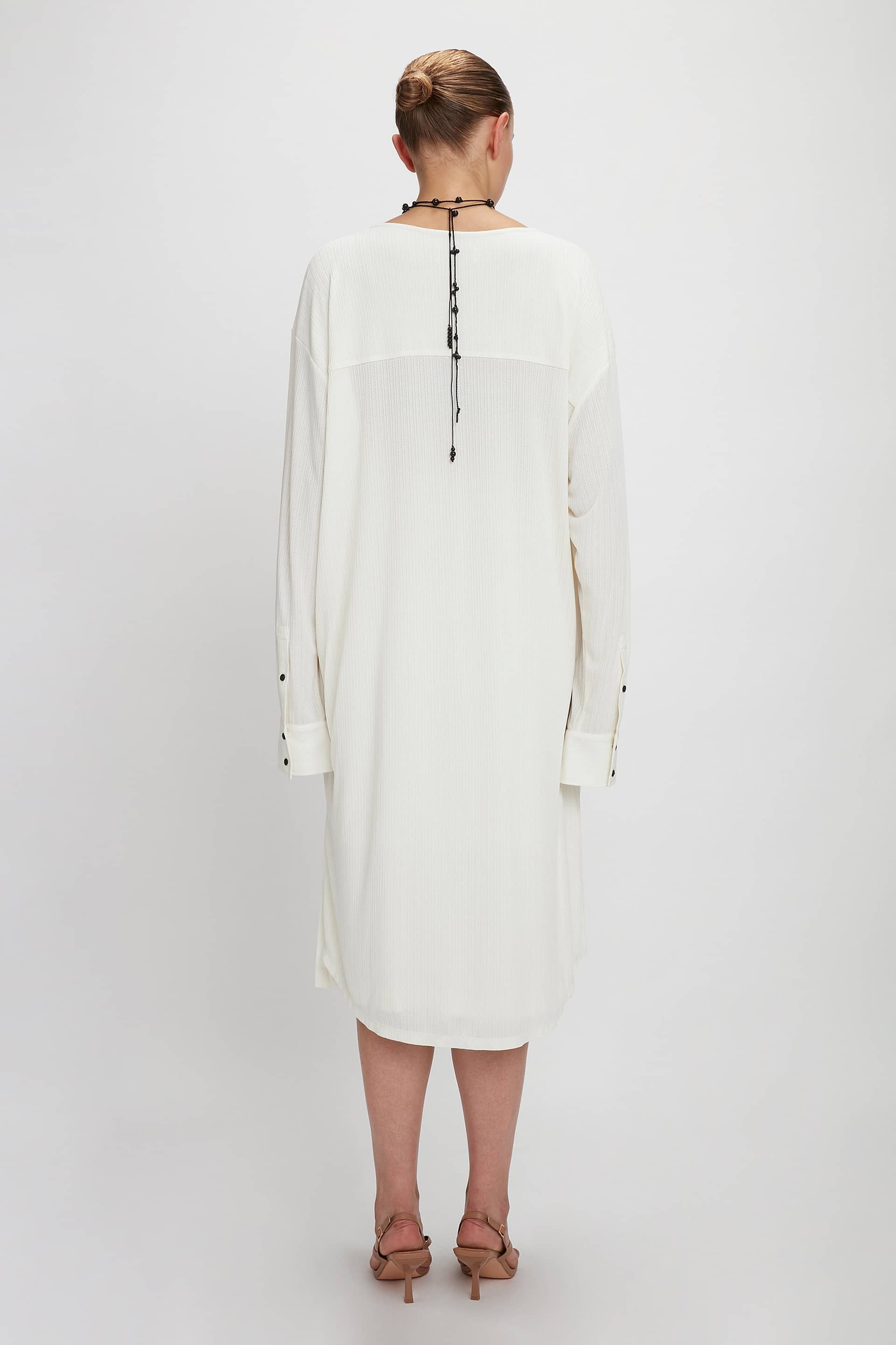 LOOSE FIT JERSEY LONG SHIRT made by YIBRI